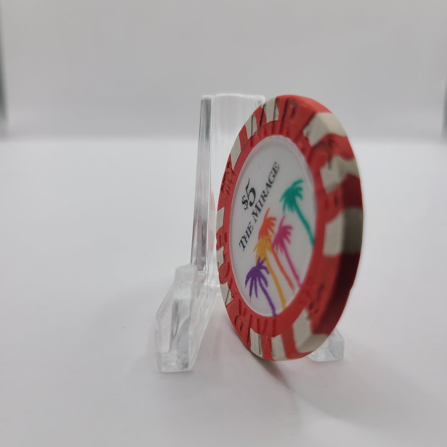 Mirage Hotel Casino Las Vegas Nevada $5 Chip (worn)
