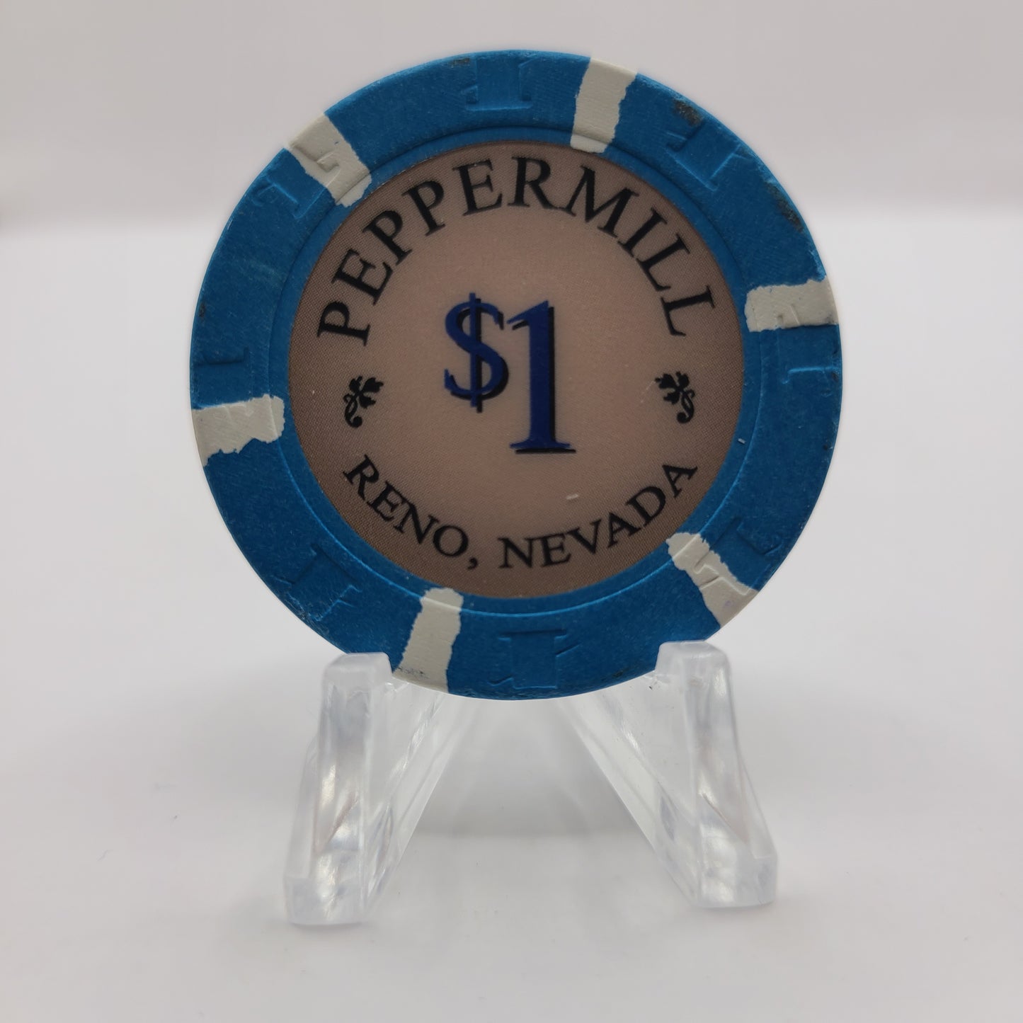 Peppermill Hotel Casino Reno Nevada 2005 $1 Chip E4672 (Circulated)