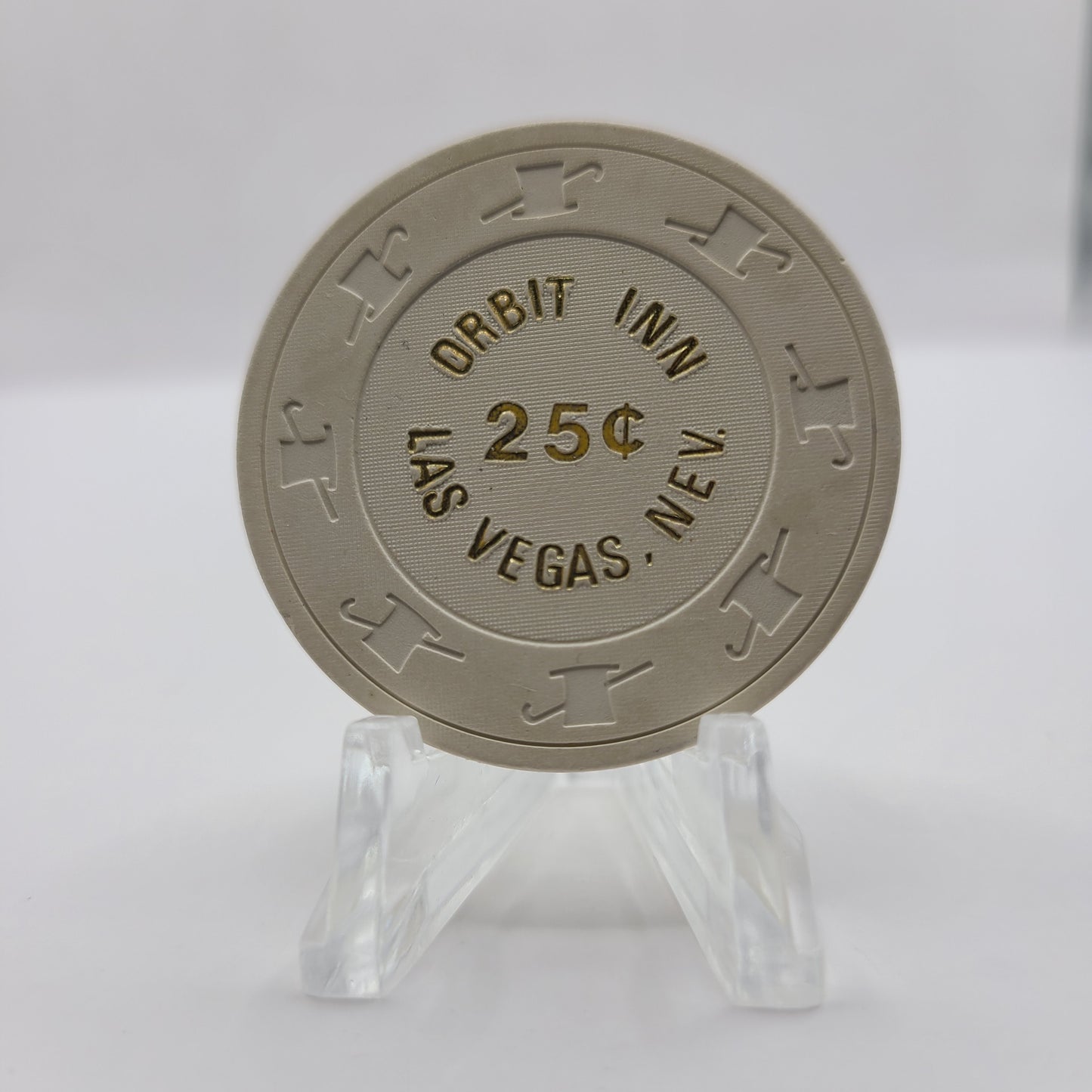 Orbit Inn Casino Las Vegas Nevada 1982 $.25 Chip N3087