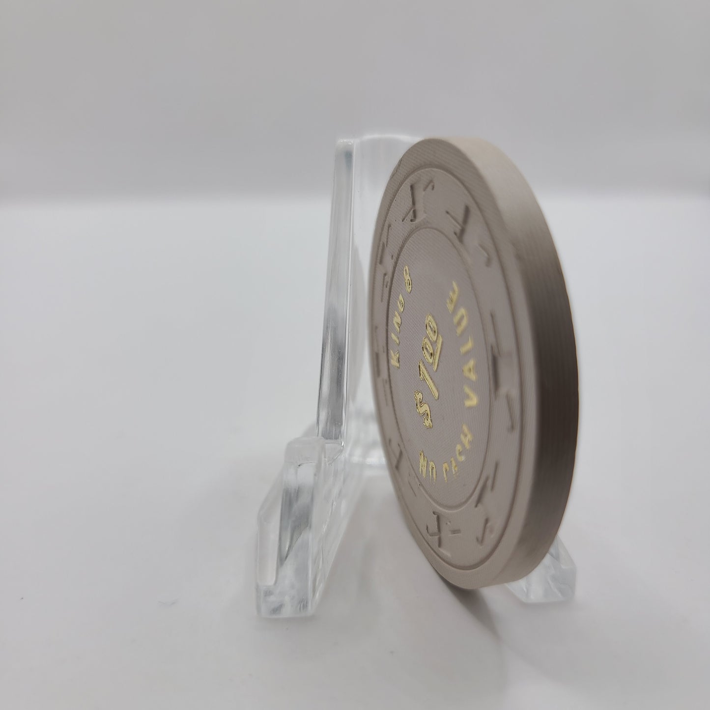 Kimg 8 Hotel & Gambling Hall Las Vegas Nevada 1970's $1 Chip N2928.L