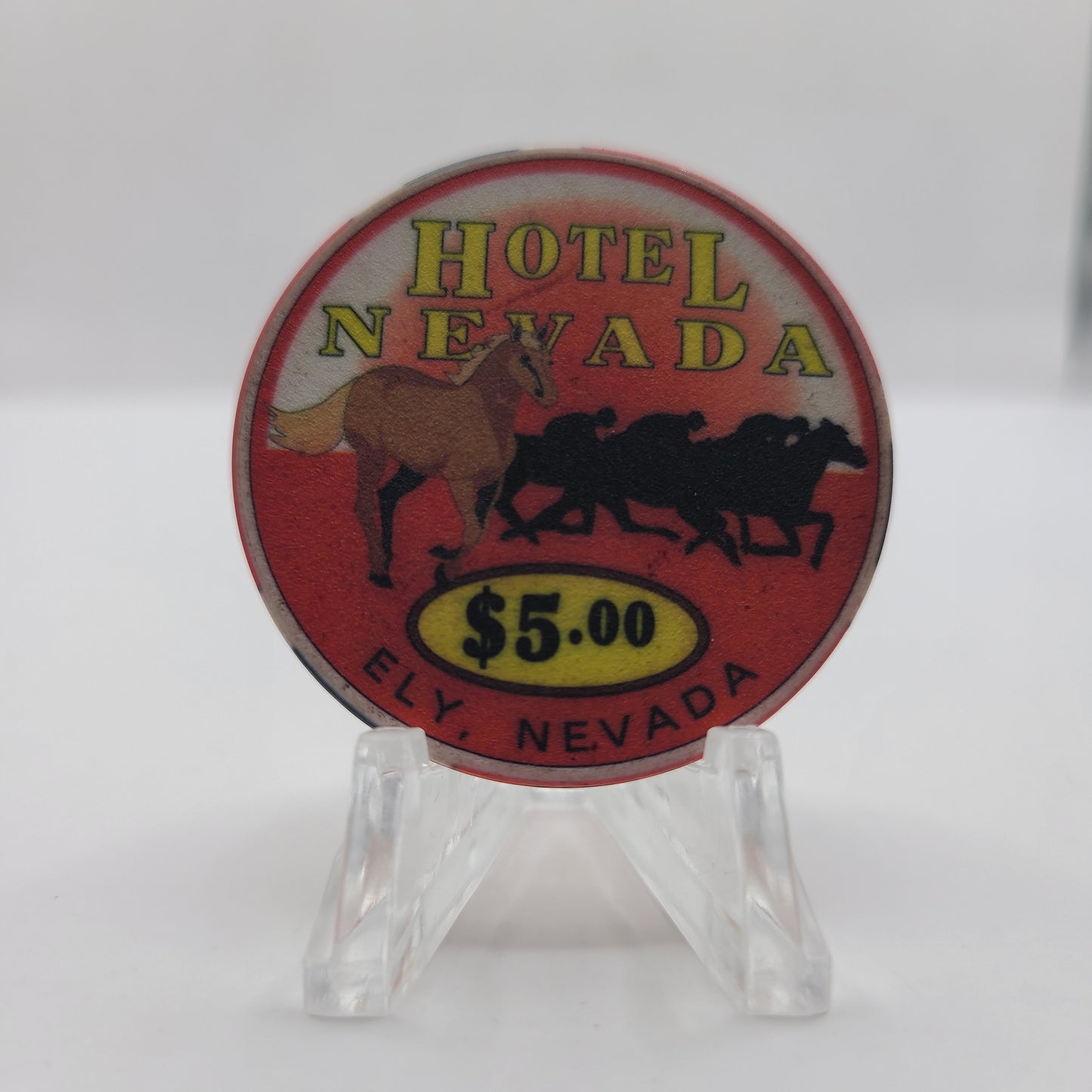 Hotel Nevada Gambling Hall Ely Nevada 1996 $5 Chip E3843