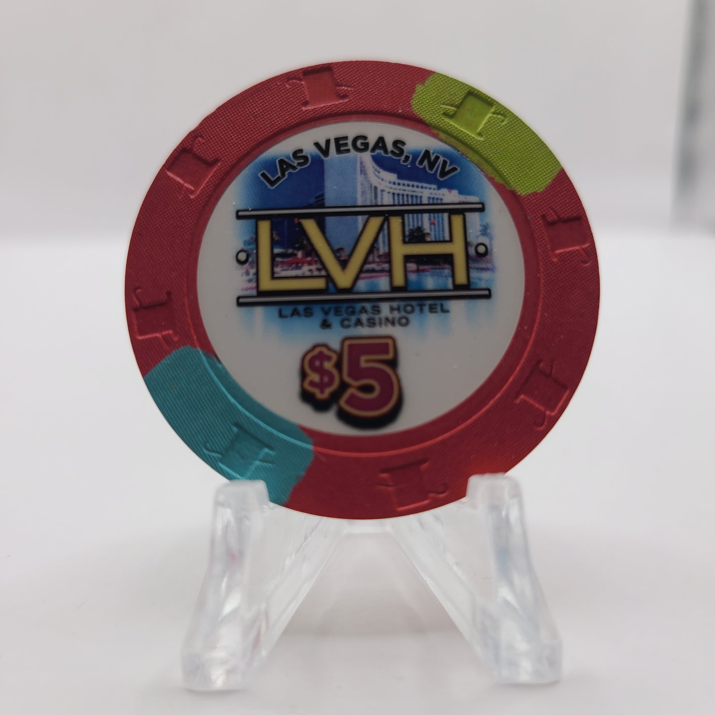 LVH Las Vegas Hotel Casino Las Vegas Nevada 2012 $5 Chip D0507