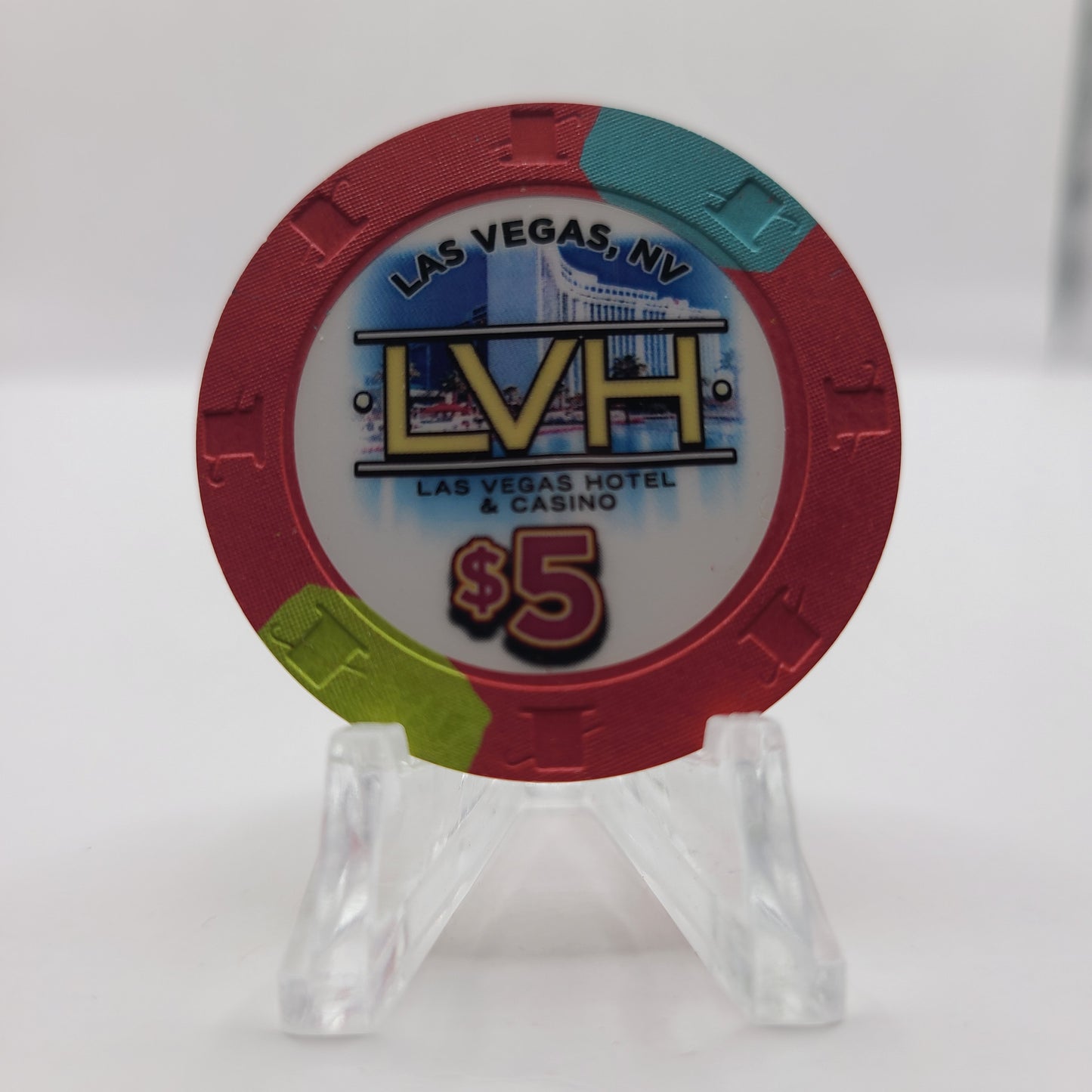 LVH Las Vegas Hotel Casino Las Vegas Nevada 2012 $5 Chip D0507