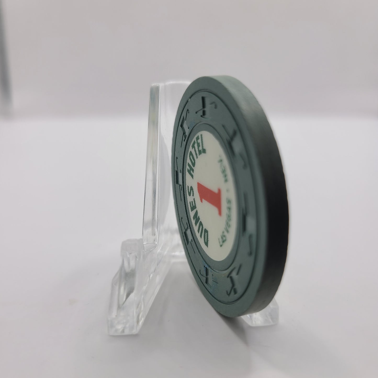 Dunes Hotel Casino Las Vegas Nevada 1960 Roulette Chip E0337.Gray