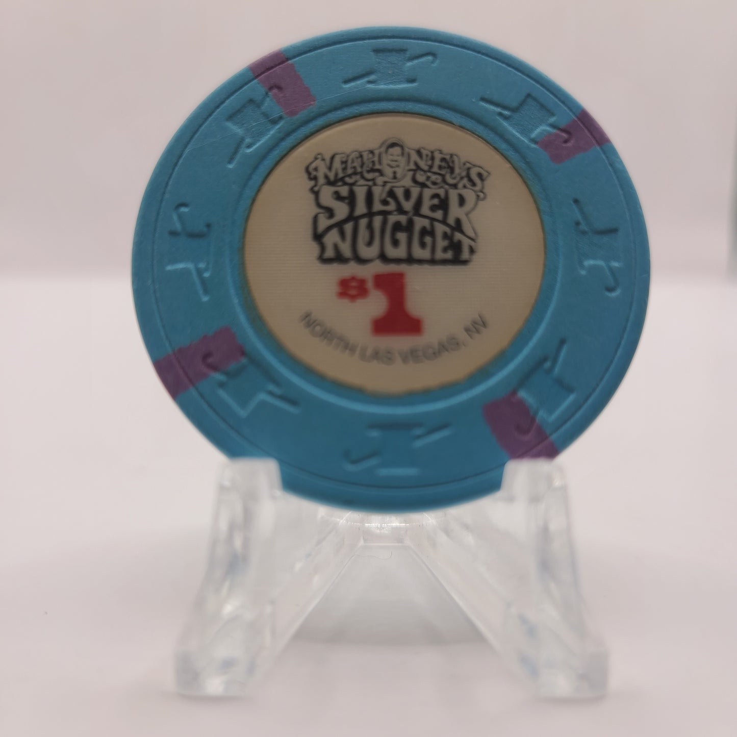 Mahoney's Silver Nugget Las Vegas Nevada 1989 $1 Chip N2166 (Circulated)