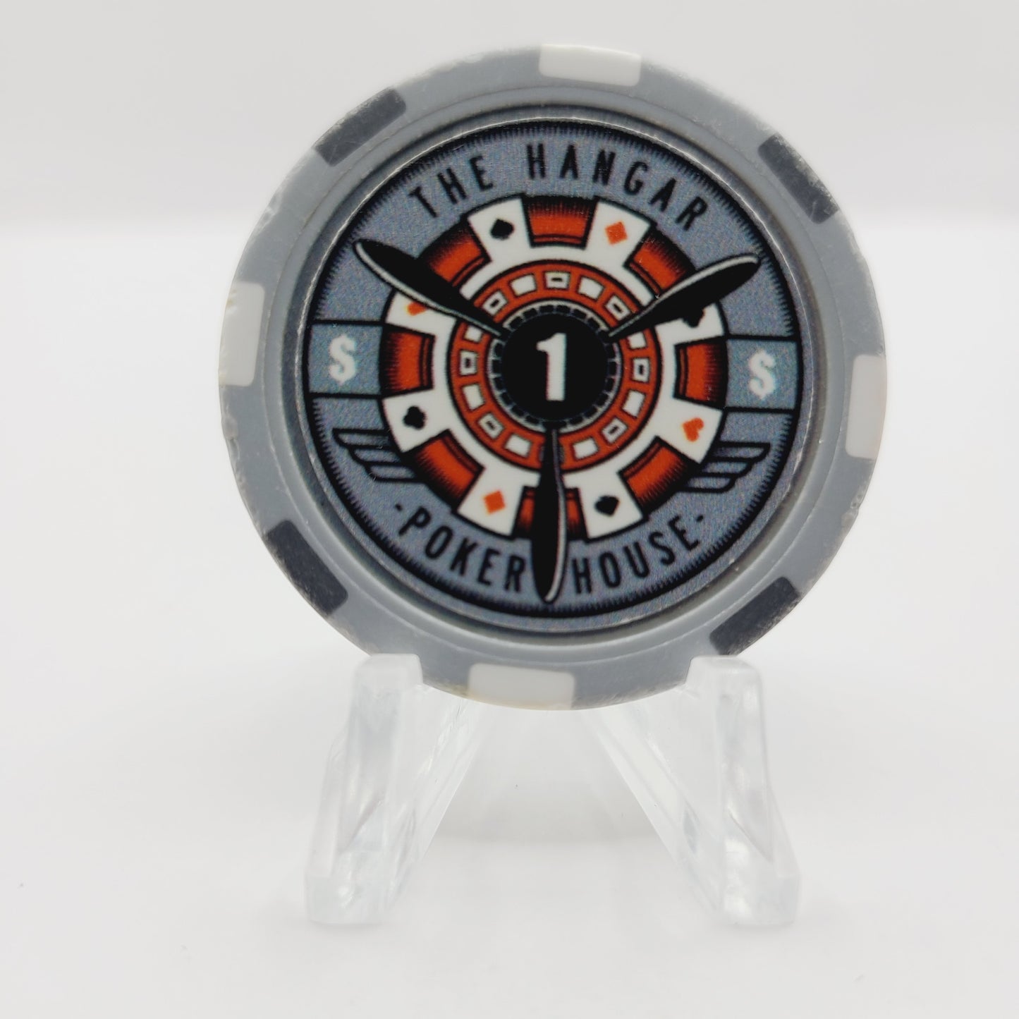 The Hanger Poker House Card Room Humble Texas $1 Chip
