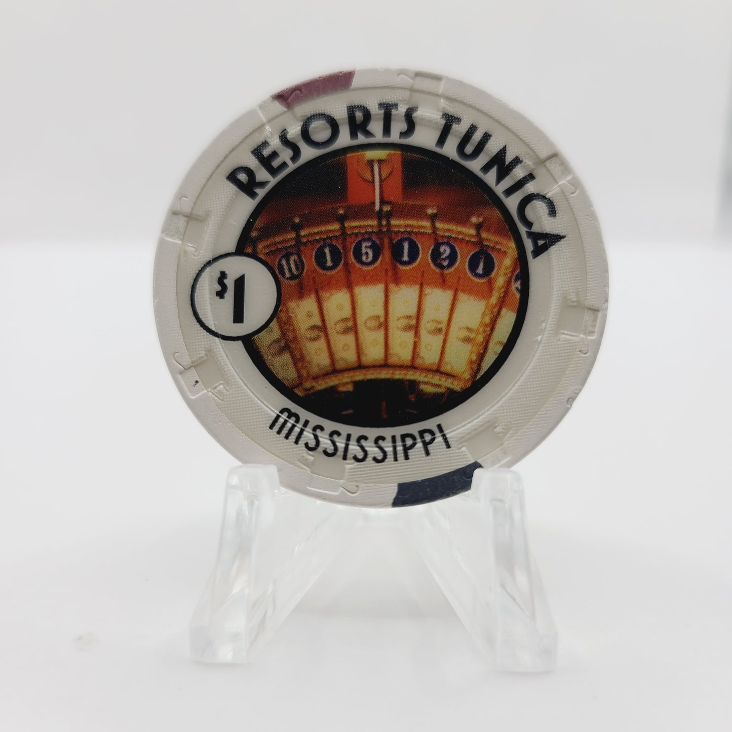 Resorts Tunica Riverboat Casino Tunica Mississippi $1 Casino Chip *Circulated