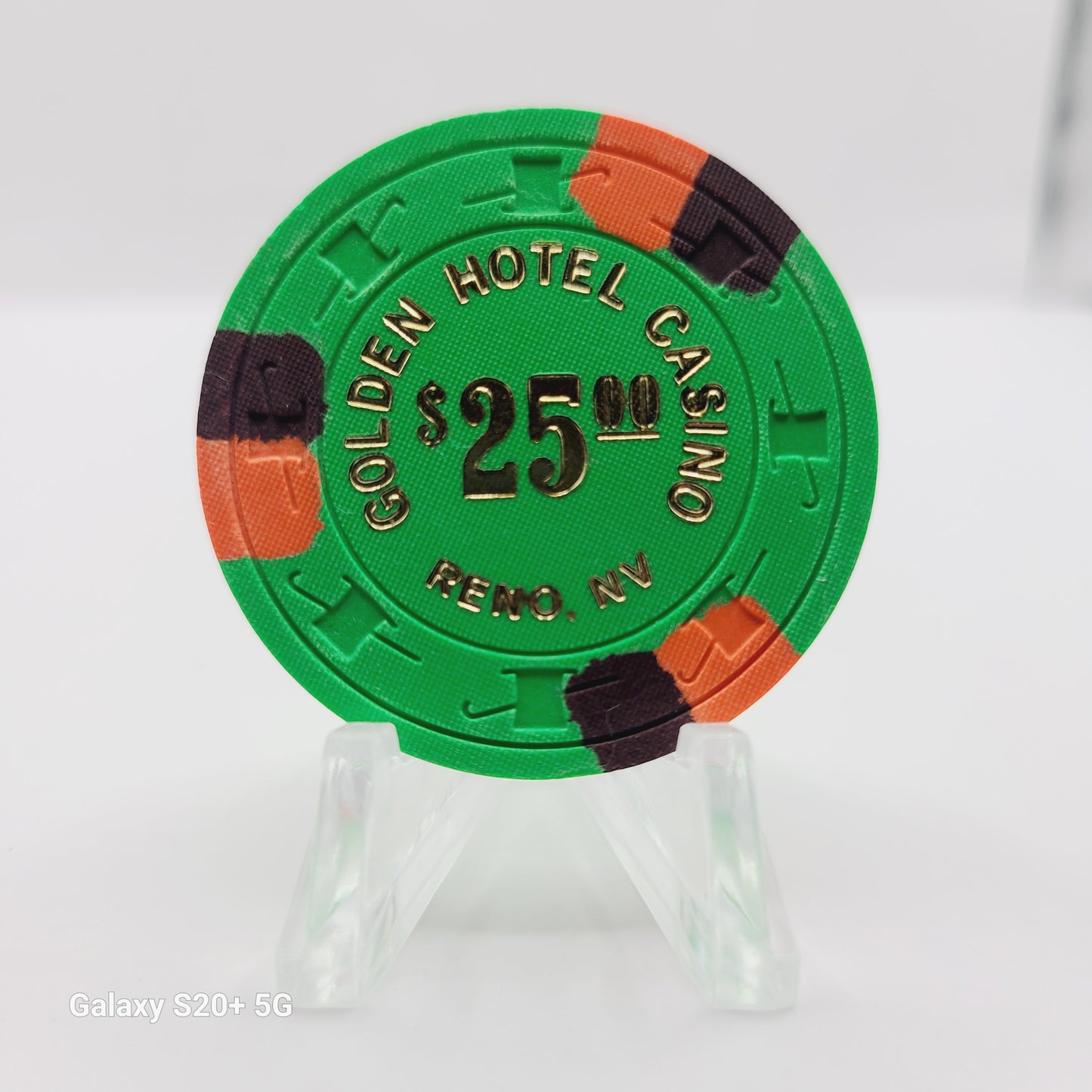 Golden Hotel Casino Reno Nevada 1980 $25 Chip Casino N2458