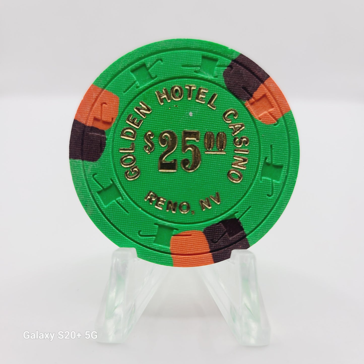 Golden Hotel Casino Reno Nevada 1980 $25 Chip Casino N2458