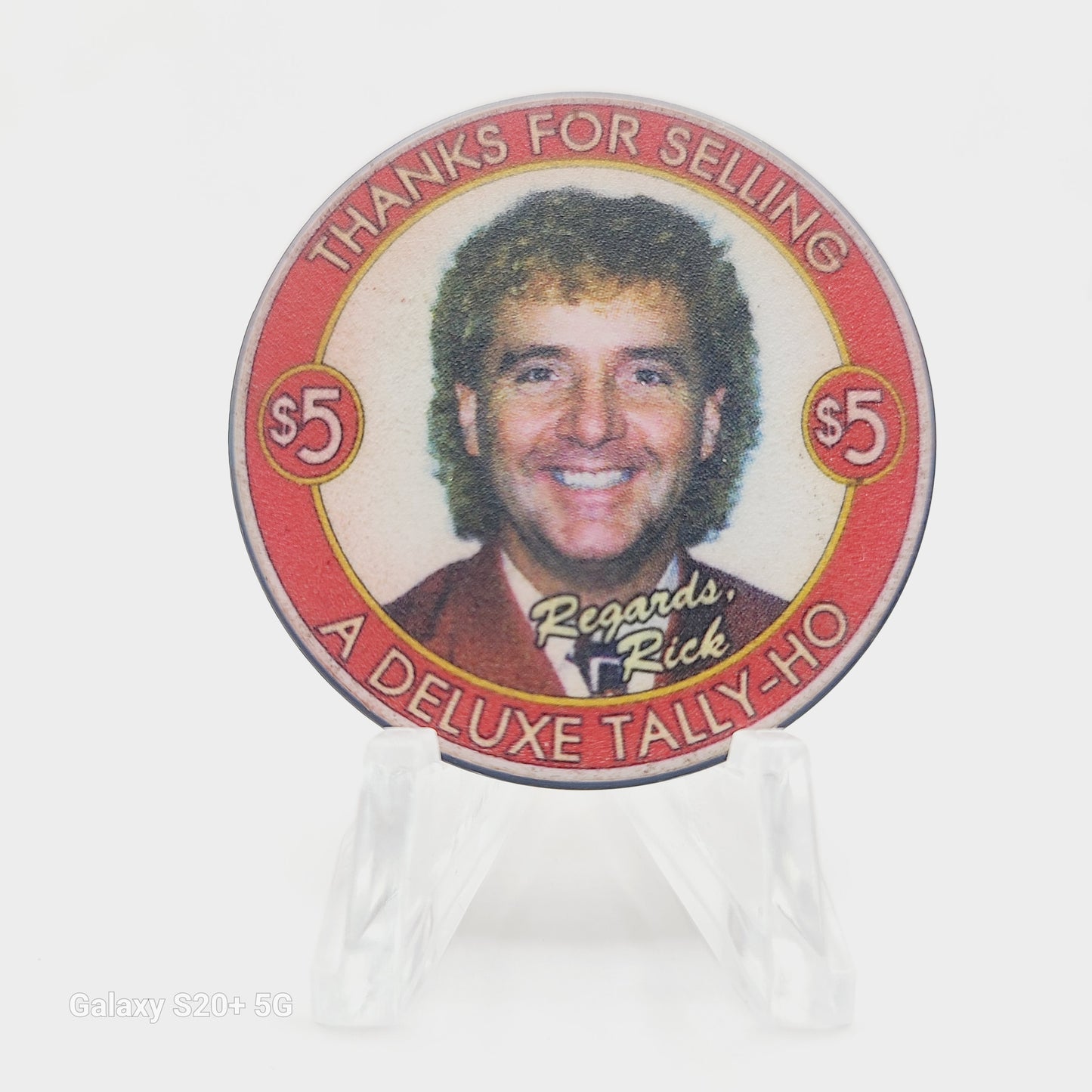 Tally-Ho "Gentlemen's Cabaret" Las Vegas Nevada 1990's $5 Chip V7716