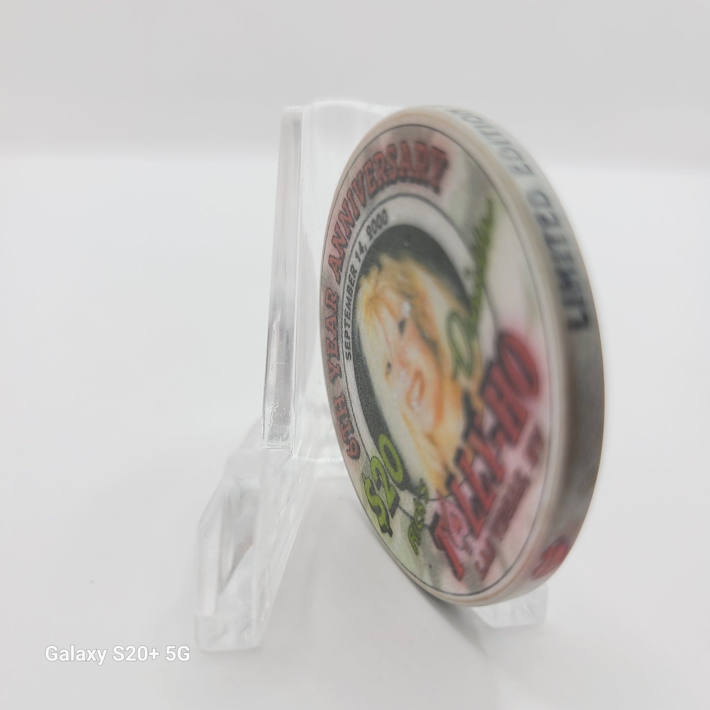 Tally-Ho "Gentlemen's Cabaret" Las Vegas Nevada 2000 "6th Anniversary" $20 Chip V7441. LMT 1000