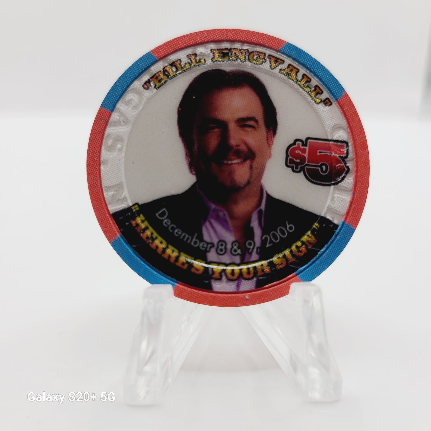 The Orleans Hotel Casino Las Vegas Nevada 2006 "Bill Engvall" $5 Chip E5800 LMT 2000