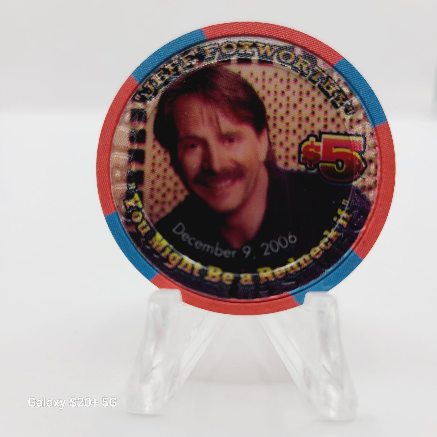 The Orleans Hotel Casino Las Vegas Nevada 2006 "Jeff Foxworthy" $5 Chip E5801 LMT 2000