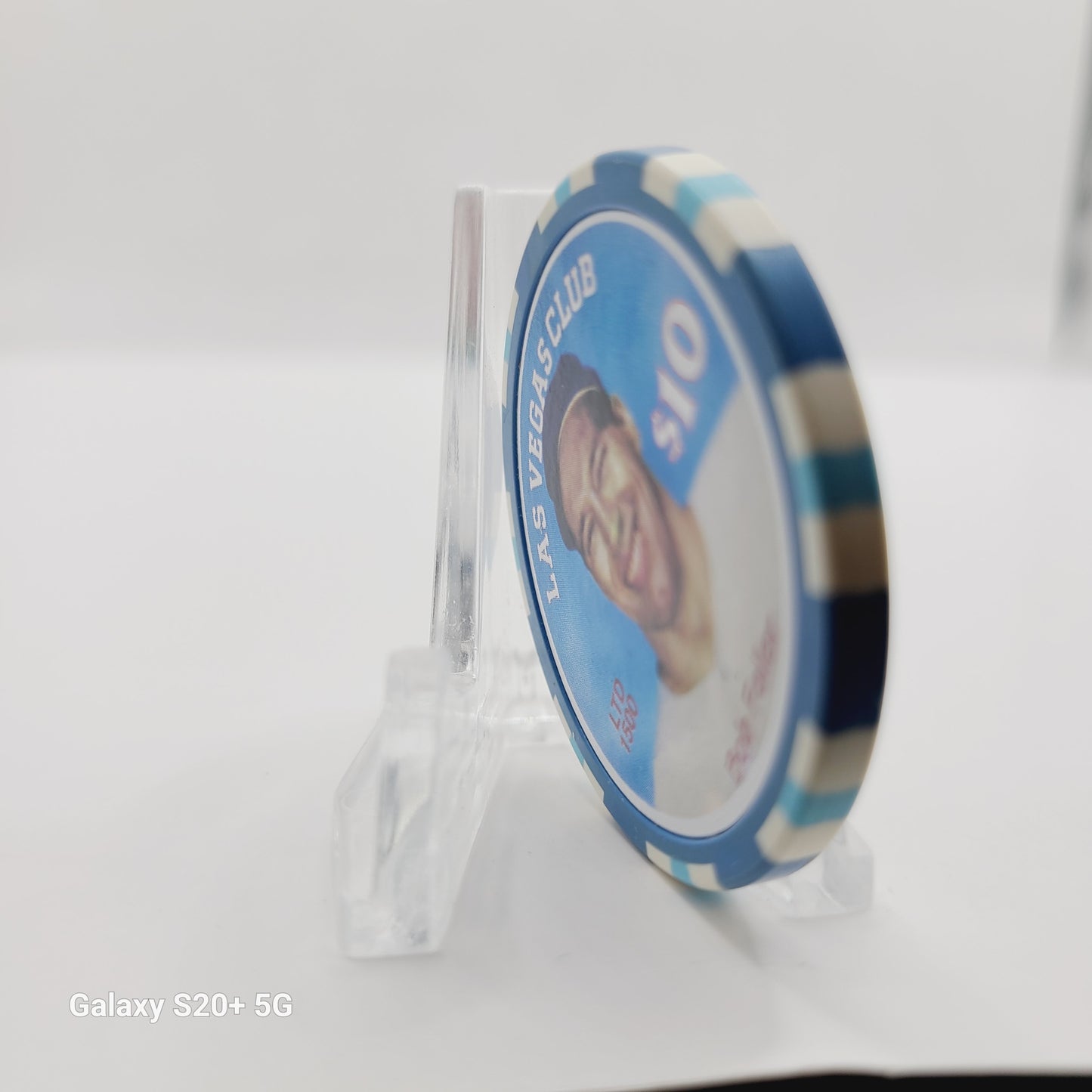 Las Vegas Club Las Vegas Nevada 1996 "Bob Feller" $10 Casino Chip N8680 LTD 1500