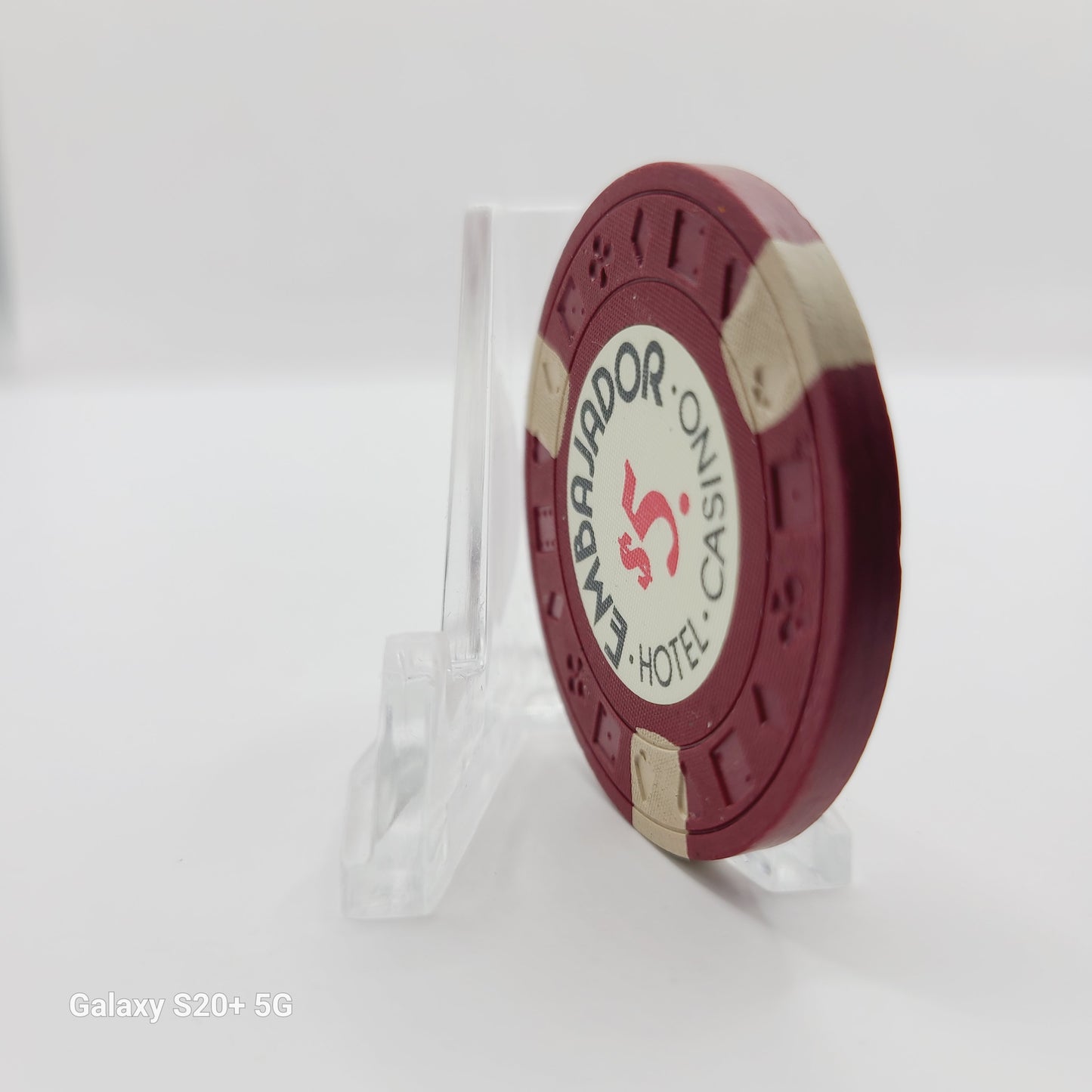 El Embajador Casino Santo Domingo Dominican Republic"Uncirculated" $5 Chip