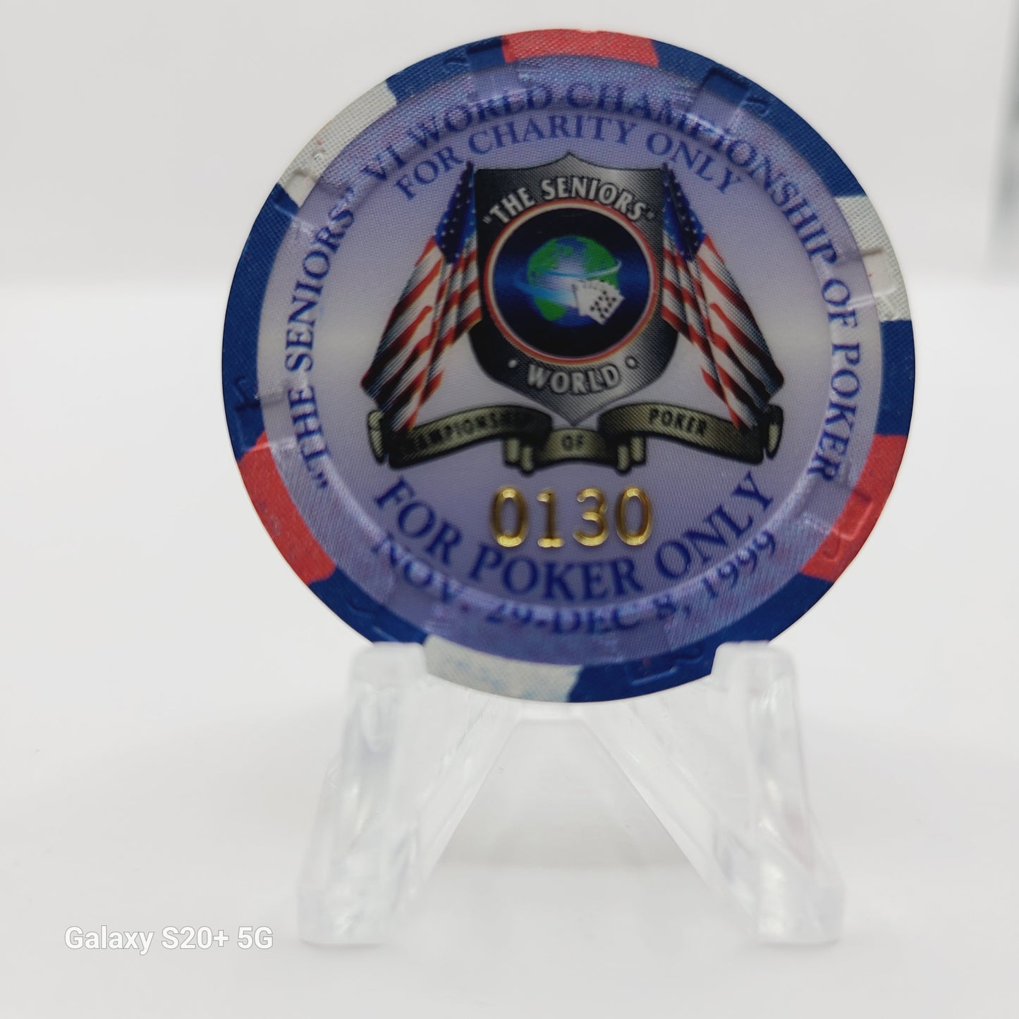 World Championship of Poker Las Vegas Nevada "Oklahoma Johny Hale" Poker Chip CG134563