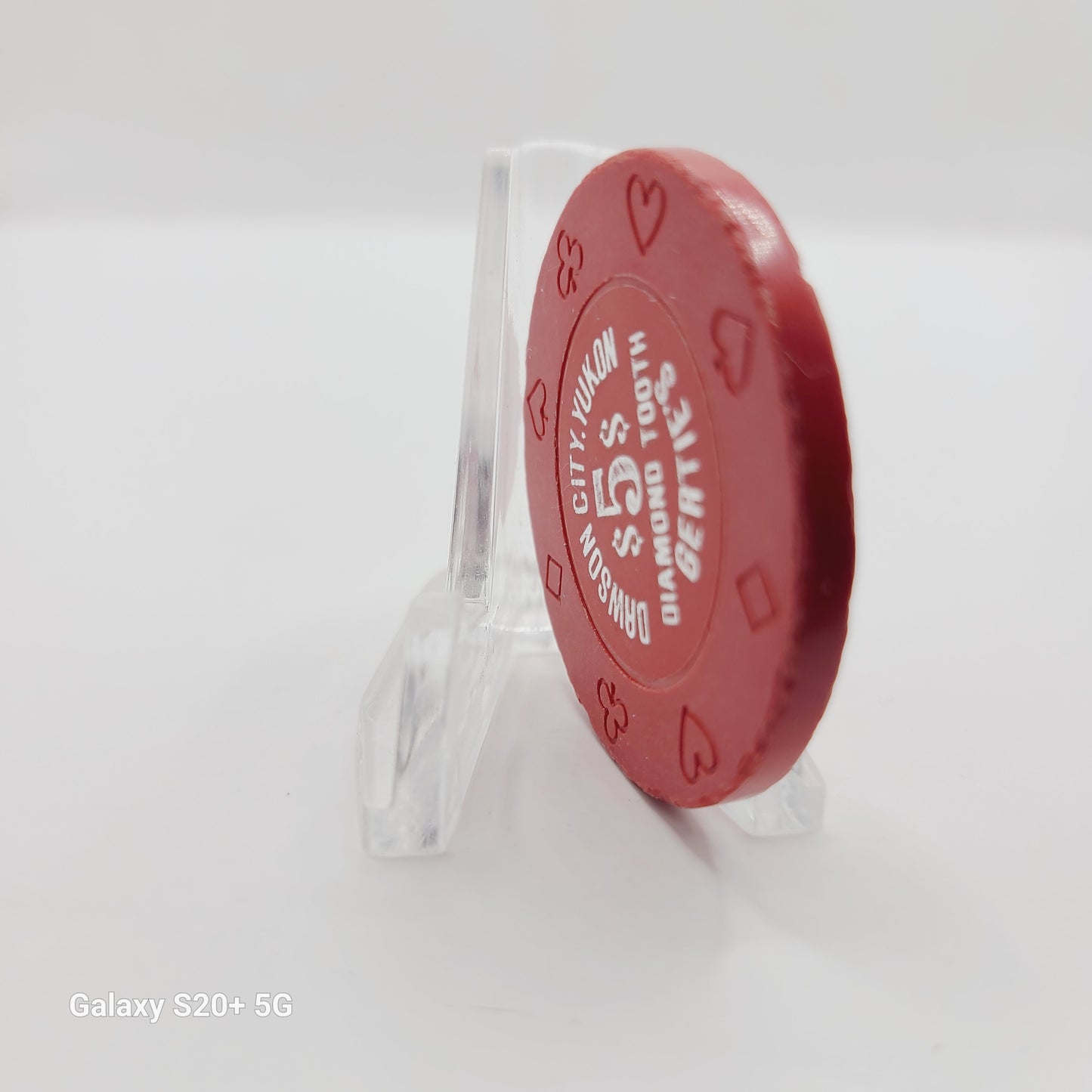 Diamond Tooth Gerties Gambling Hall Dawson City Yukon Canada $5 Chip