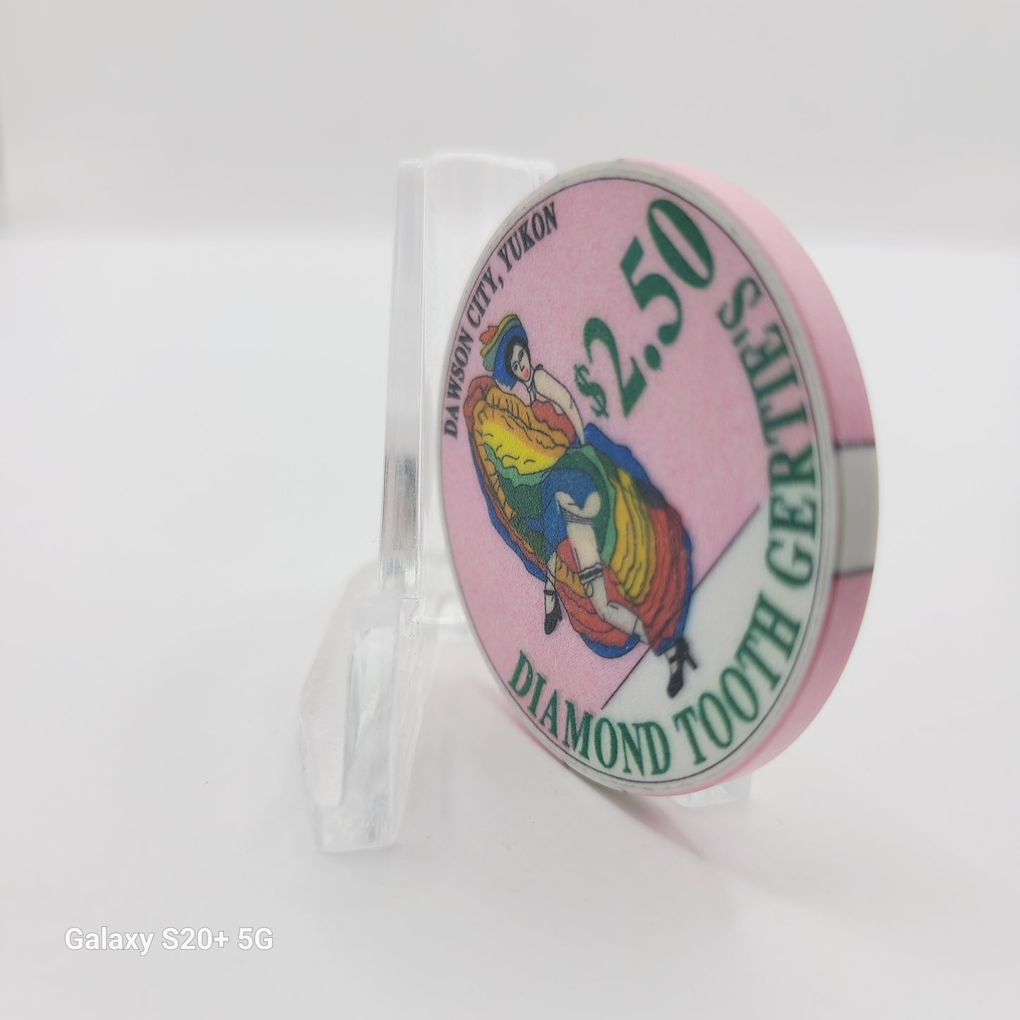 Diamond Tooth Gerties Gambling Hall Dawson City Yukon Canada 1997 "Dawson City Nuggets,Stanley Cup Challenge 1905-1997" $2.50 Chip