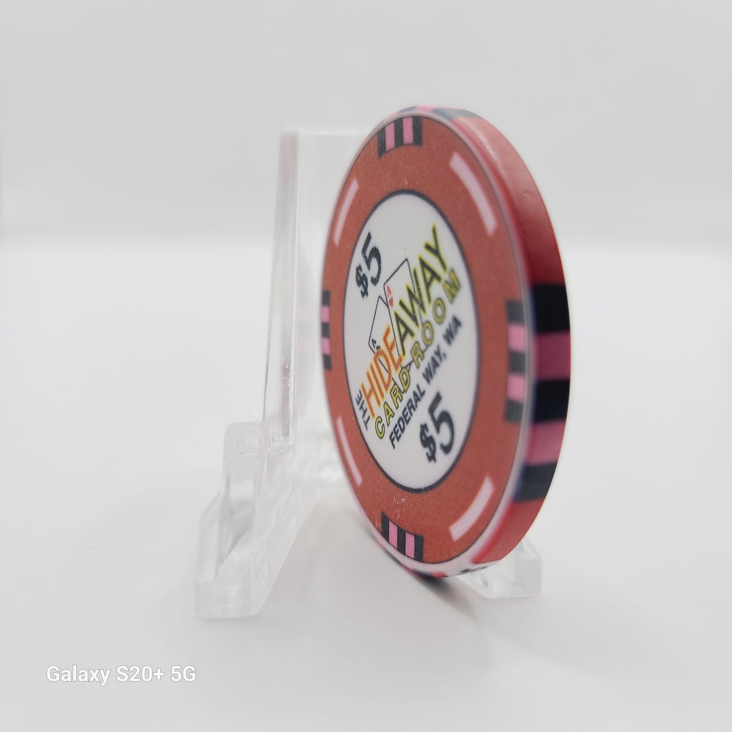 Hideaway Card Room Federal Way Washington 2003 $5 Chip