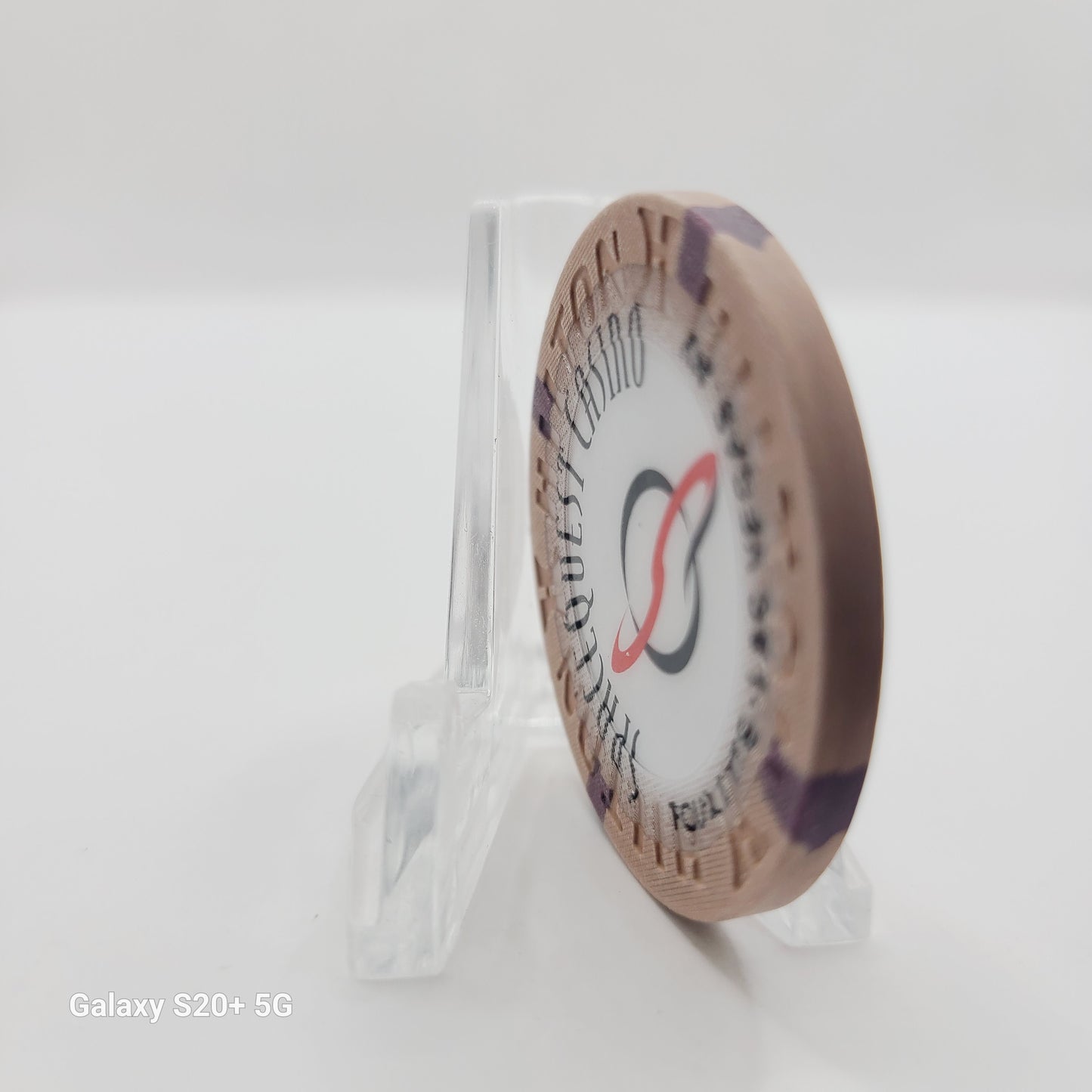 Las Vegas Hilton Las Vegas Nevada 1997 "Spacequest Casino" Light Brown ROULETTE Chip N9917