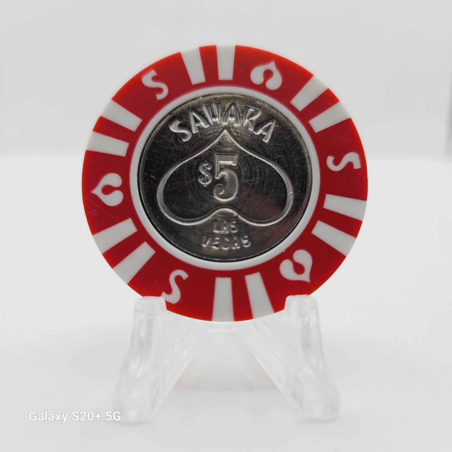Sahara Hotel Casino Las Vegas Nevada 1970's $5 Casino Chip in 2092.P