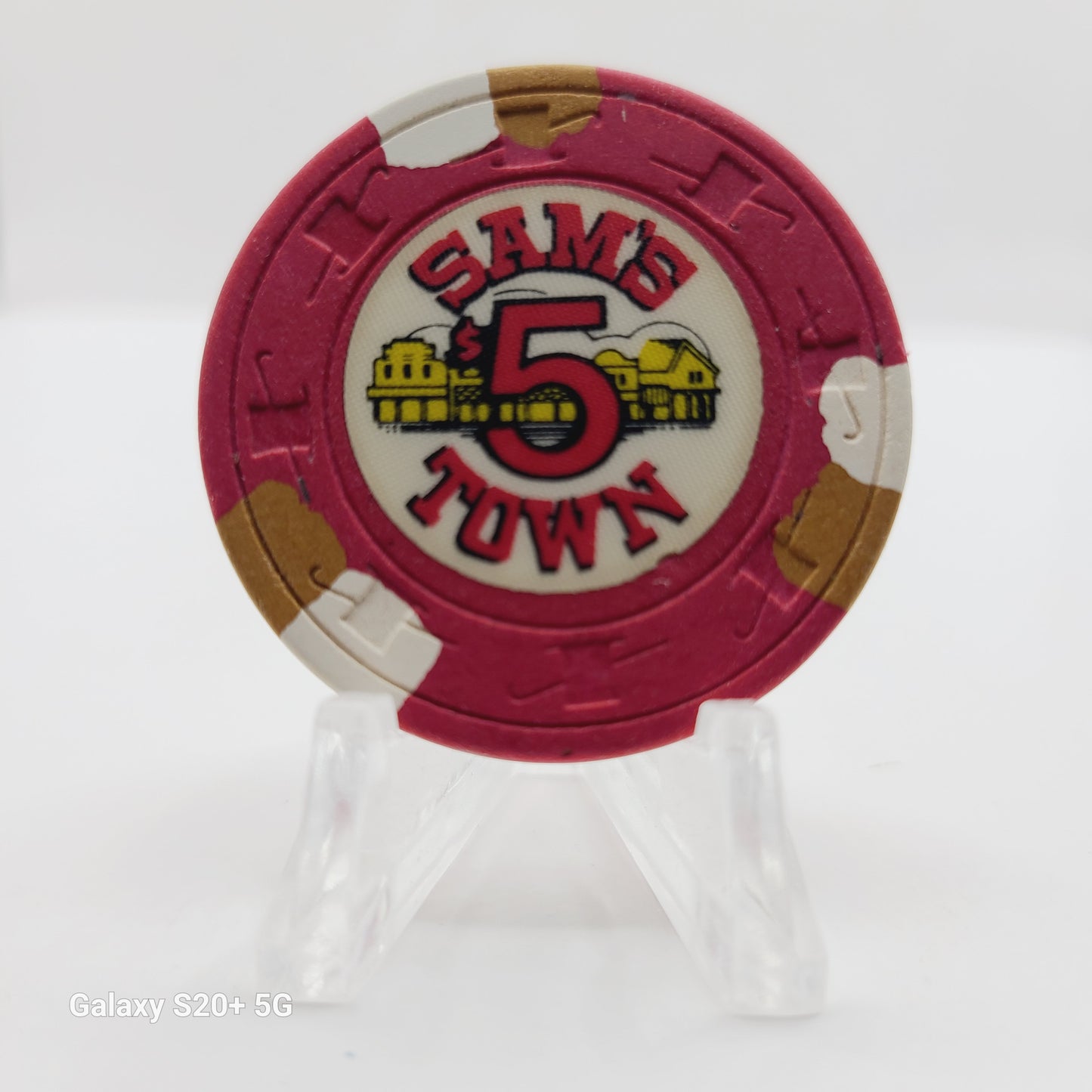 Sam's Town Hotel Casino Las Vegas Nevada 1979 $5 Casino Chip N7817