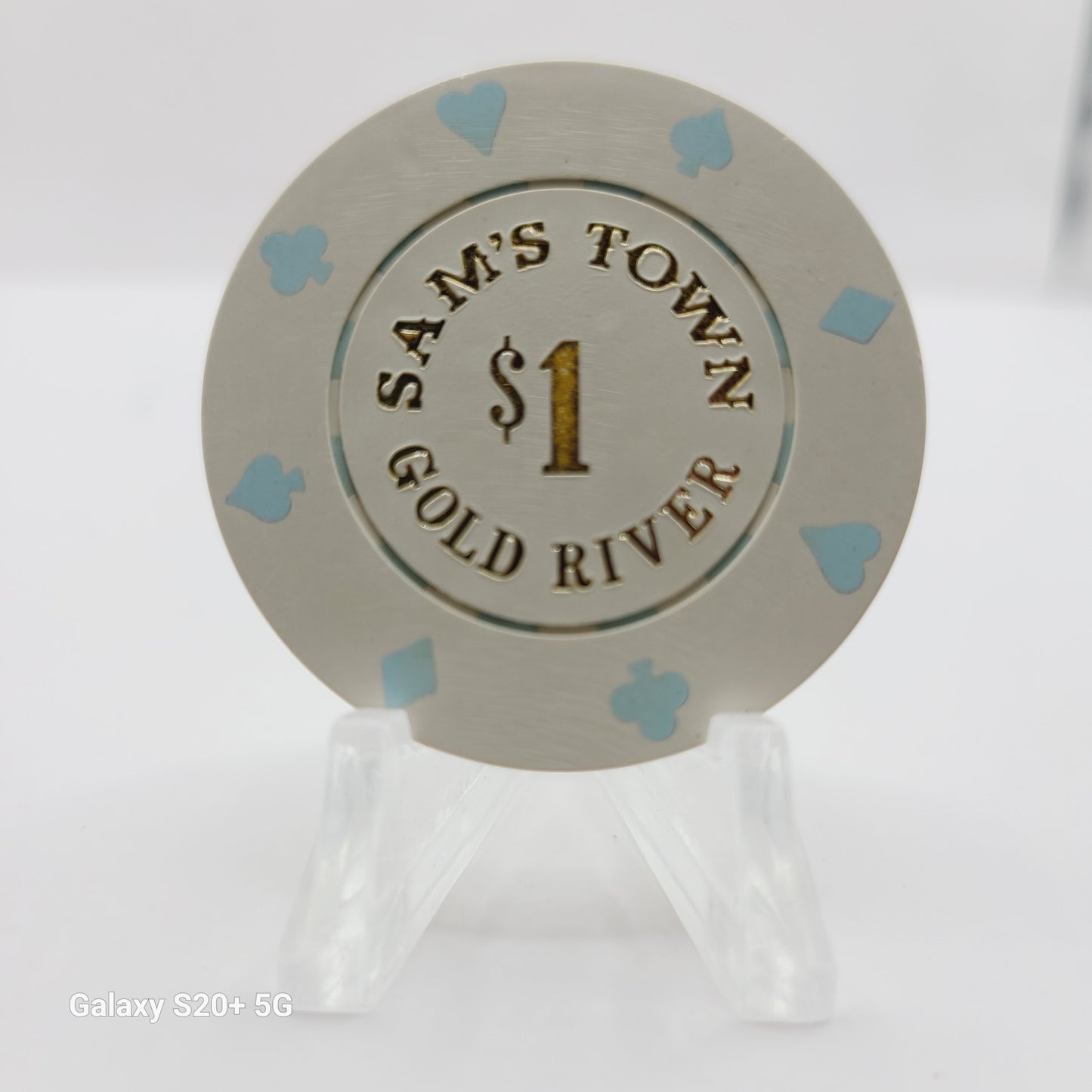 Sam's Town Gold River Casino Hotel Laughlin Nevada 1984 $1 Casino Chip N6268