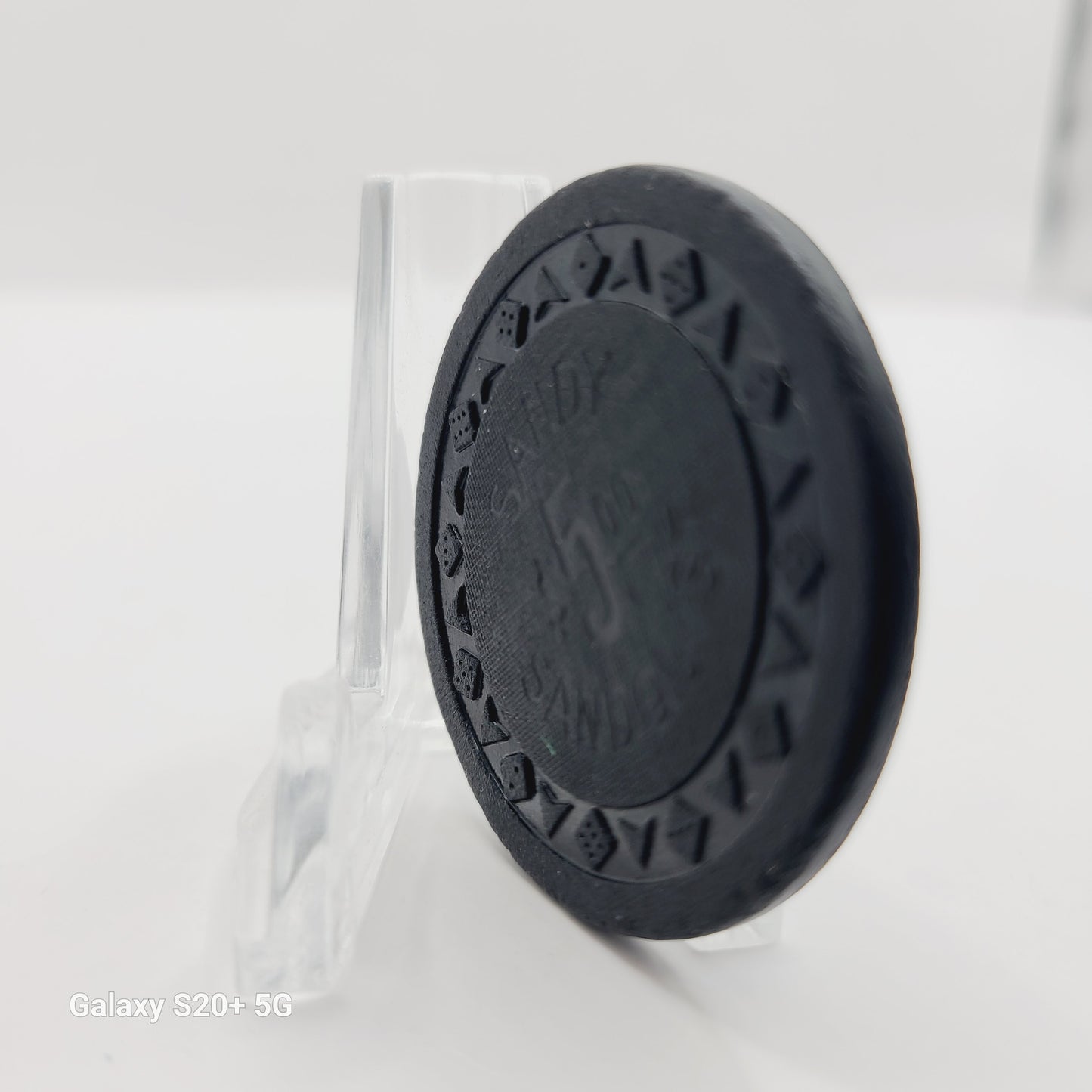 Sandy Sanquist Casino Searchlight Nevada 1954 $5 Casino Chips N7203 ( Circulated )