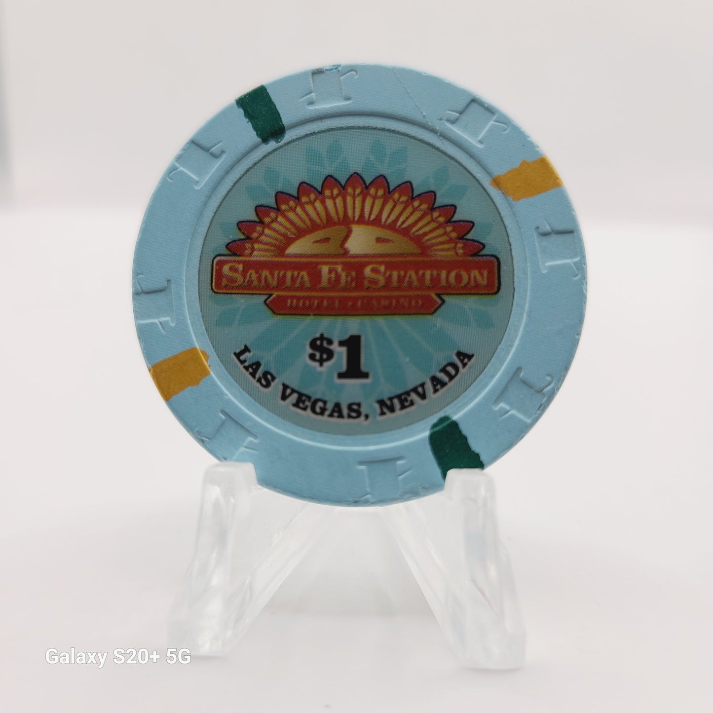 Santa Fe Station Hotel Casino Las Vegas Nevada 2007 $1 Casino Chip E6043