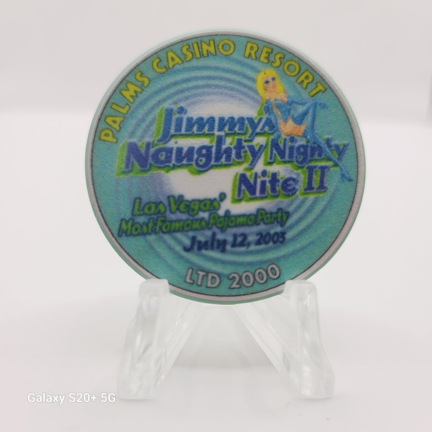 Palms Resort Casino "Jimmy's Naughty Night 2" Casino Chip E1843 Limited 2000