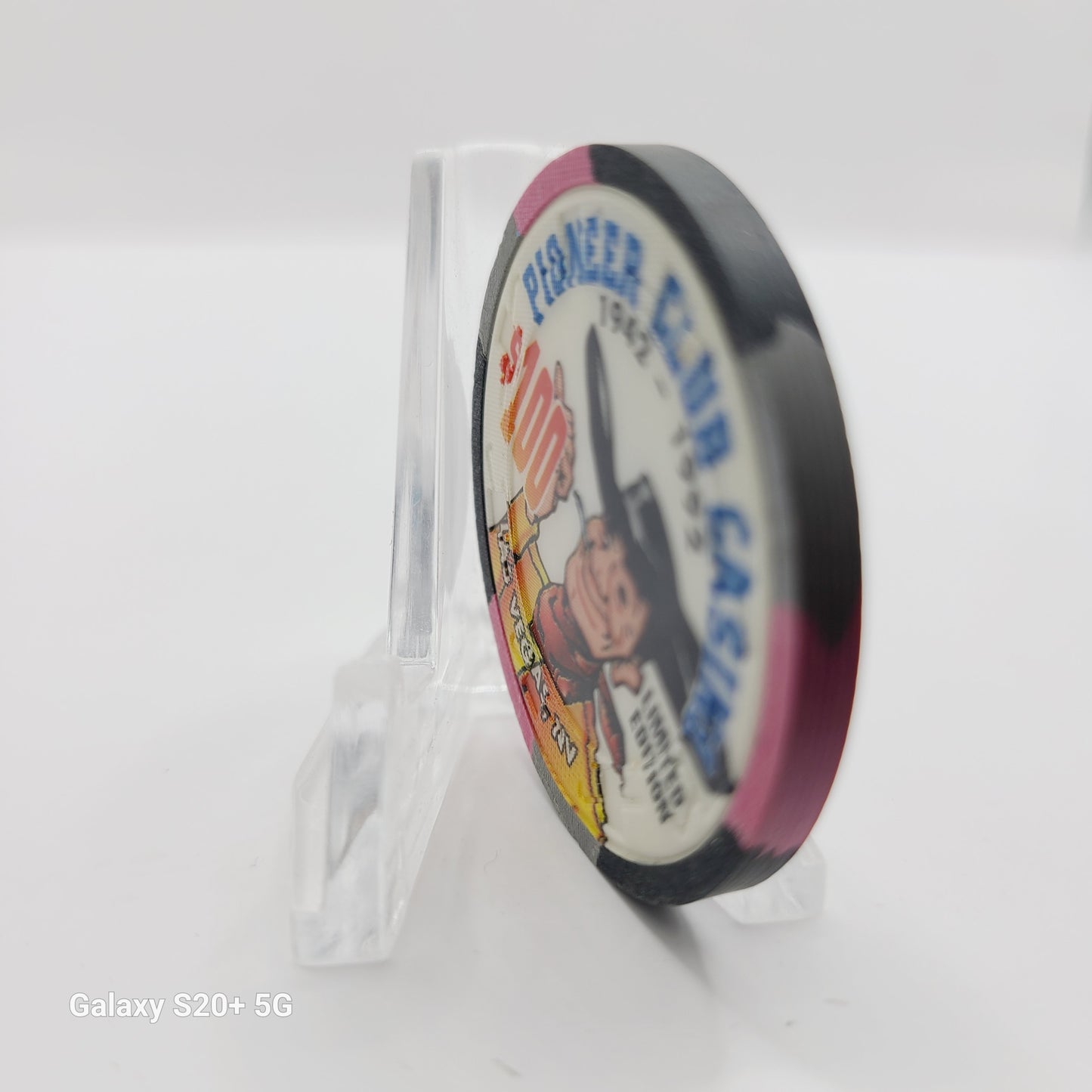 Pioneer Club Casino Las Vegas Nevada 1995 "50th Anniversary" $100 Casino chip N2476 (56 of 200)