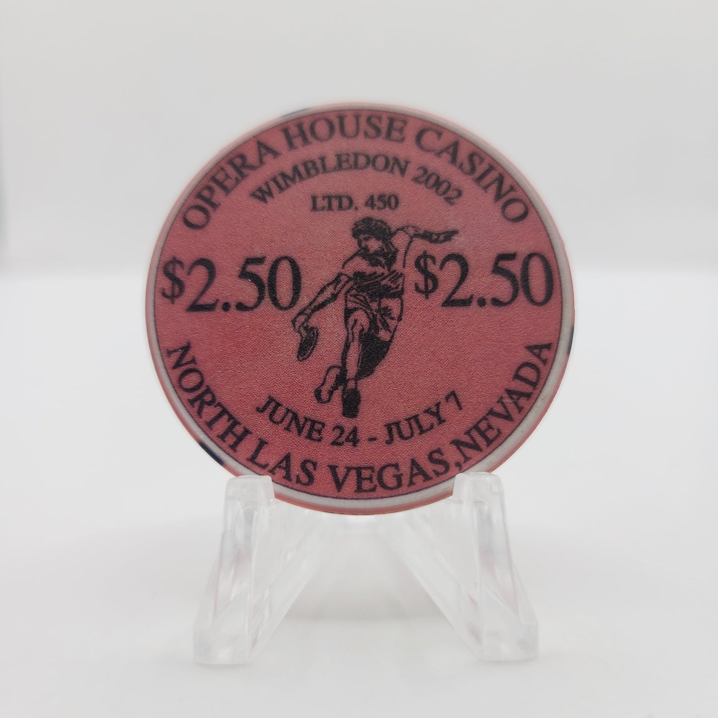 Opera House Casino Las Vegas Nevada 2002 $2.50 Casino Chip E1741 "Wimbledon 2002"