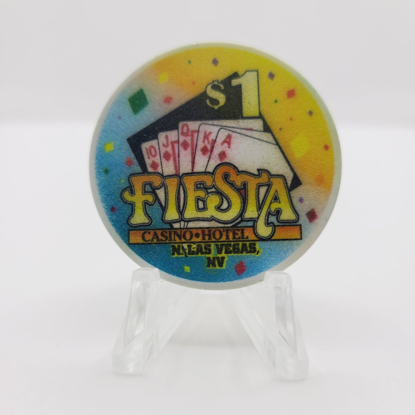 Fiesta Rancho Las Vegas Nevada 1998 $1 "Diamonds" Casino Chip V2400