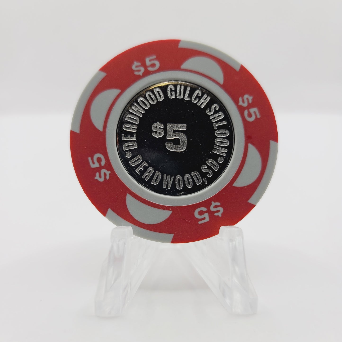 Deadwood Gulch Saloon Casino Deadwood South Dakota 1990 $5 Casino Chip