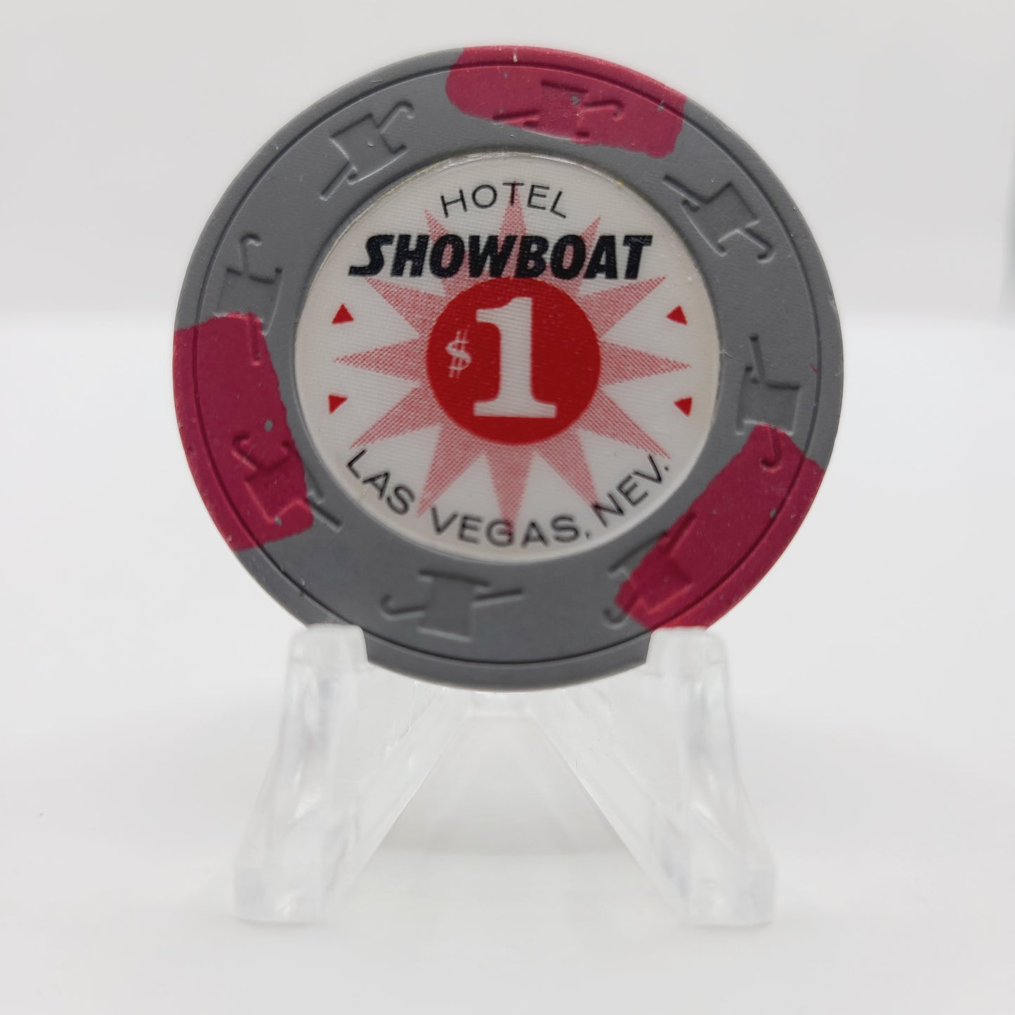 Showboat Hotel Casino Bowling Las Vegas Nevada 1968 $1 Casino Chip N2150