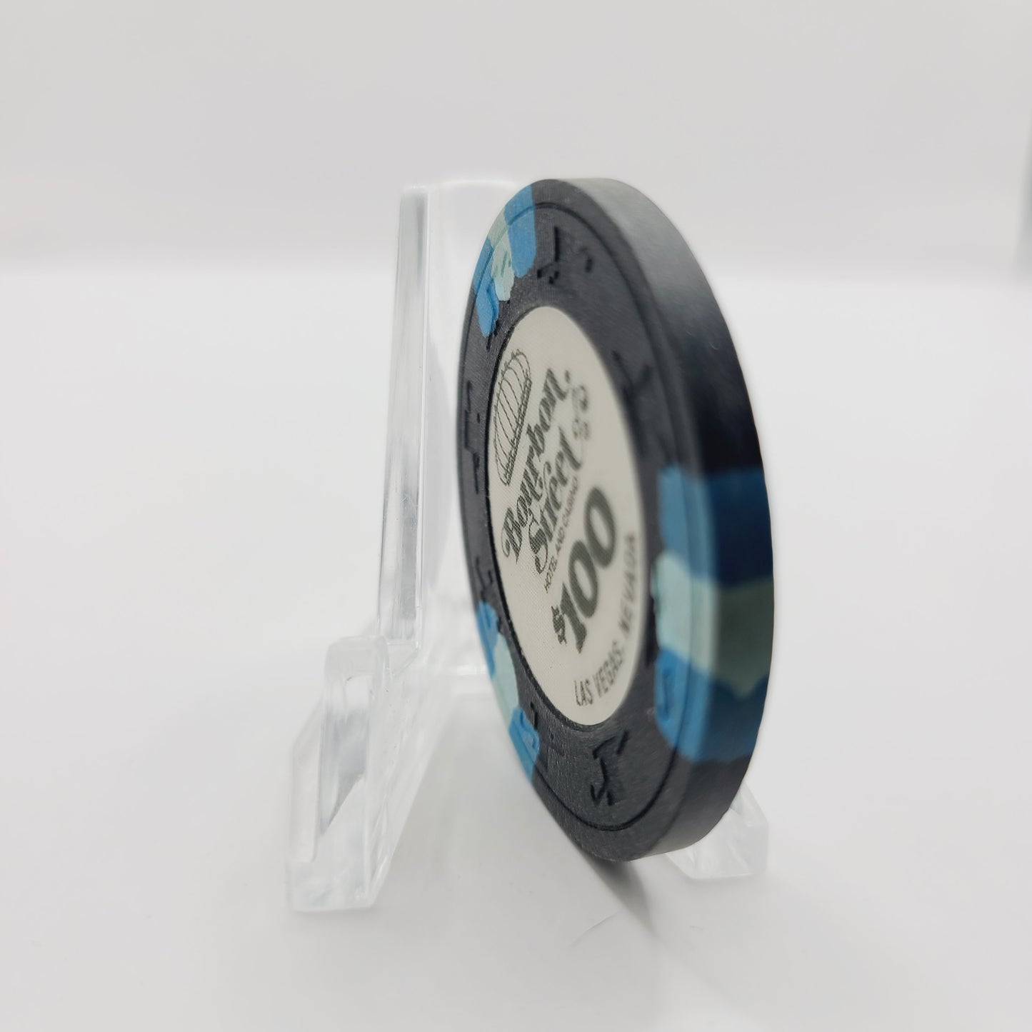 Bourbon Street Hotel Casino Las Vegas Nevada 1988 $100 Casino Chip N2731