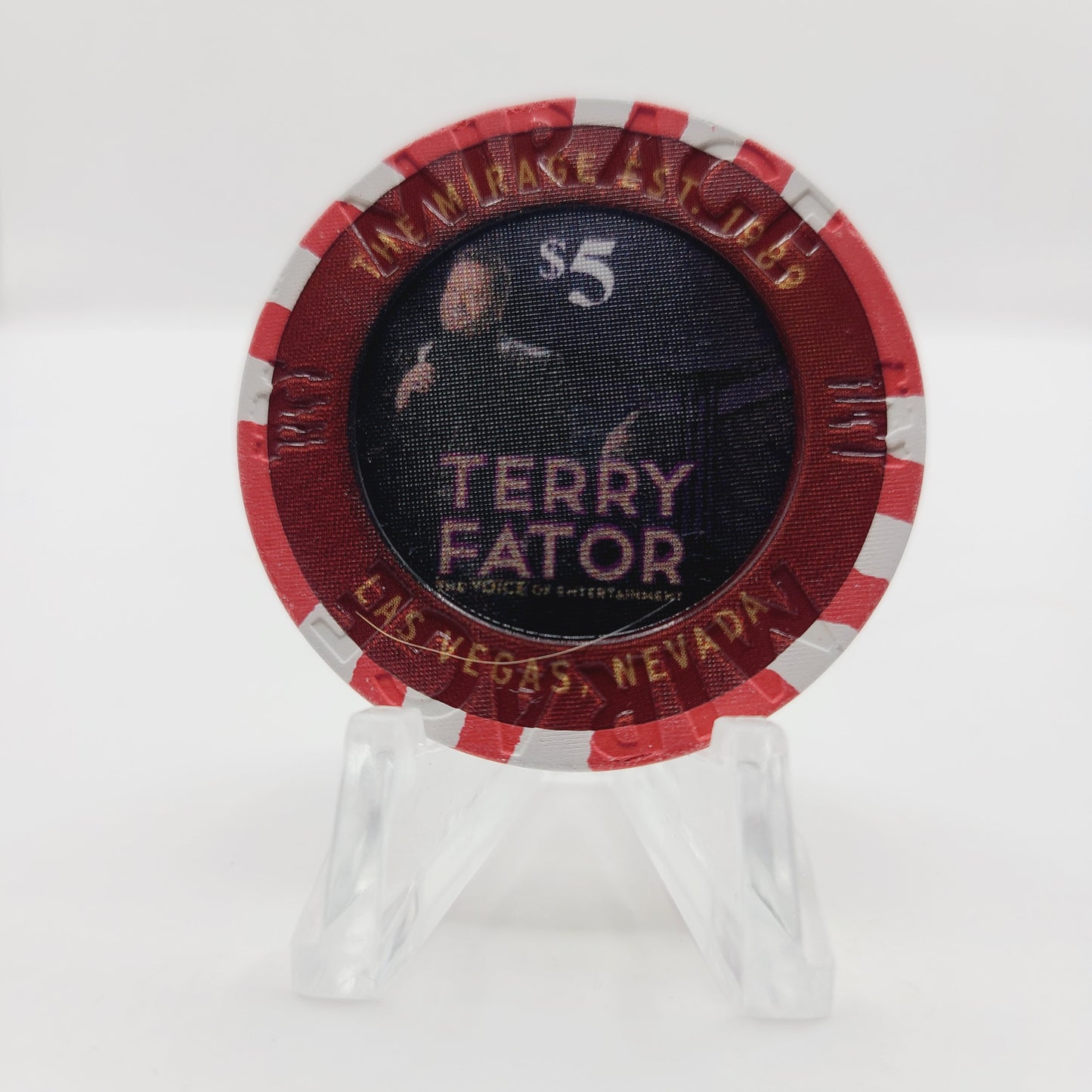 Mirage Hotel Casino Las Vegas Nevada 2019 $5 "Terry Fator" Chip D2906