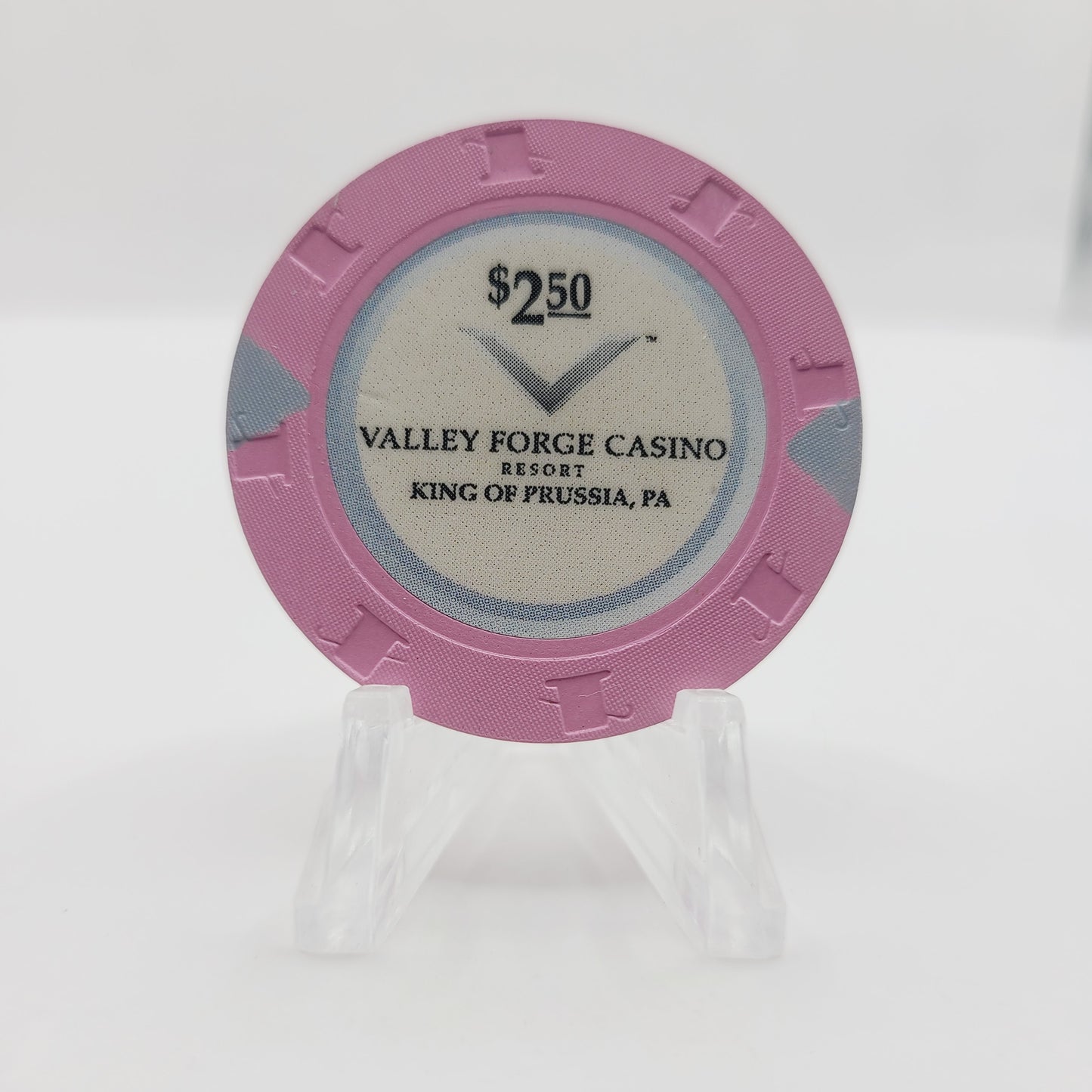 Valley Forge Resort Casino King of Prussia Pennsylvania 2012 $2.50 Casino Chip