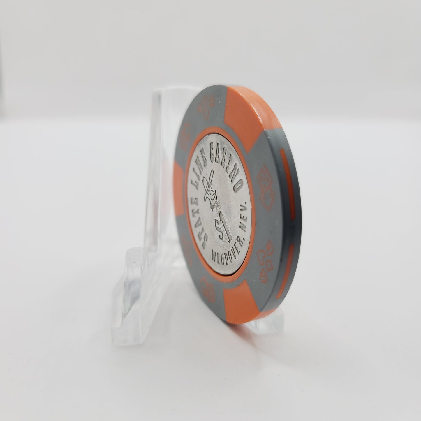 State Line Casino Wendover Nevada 1980s $1 Casino Chip N1037