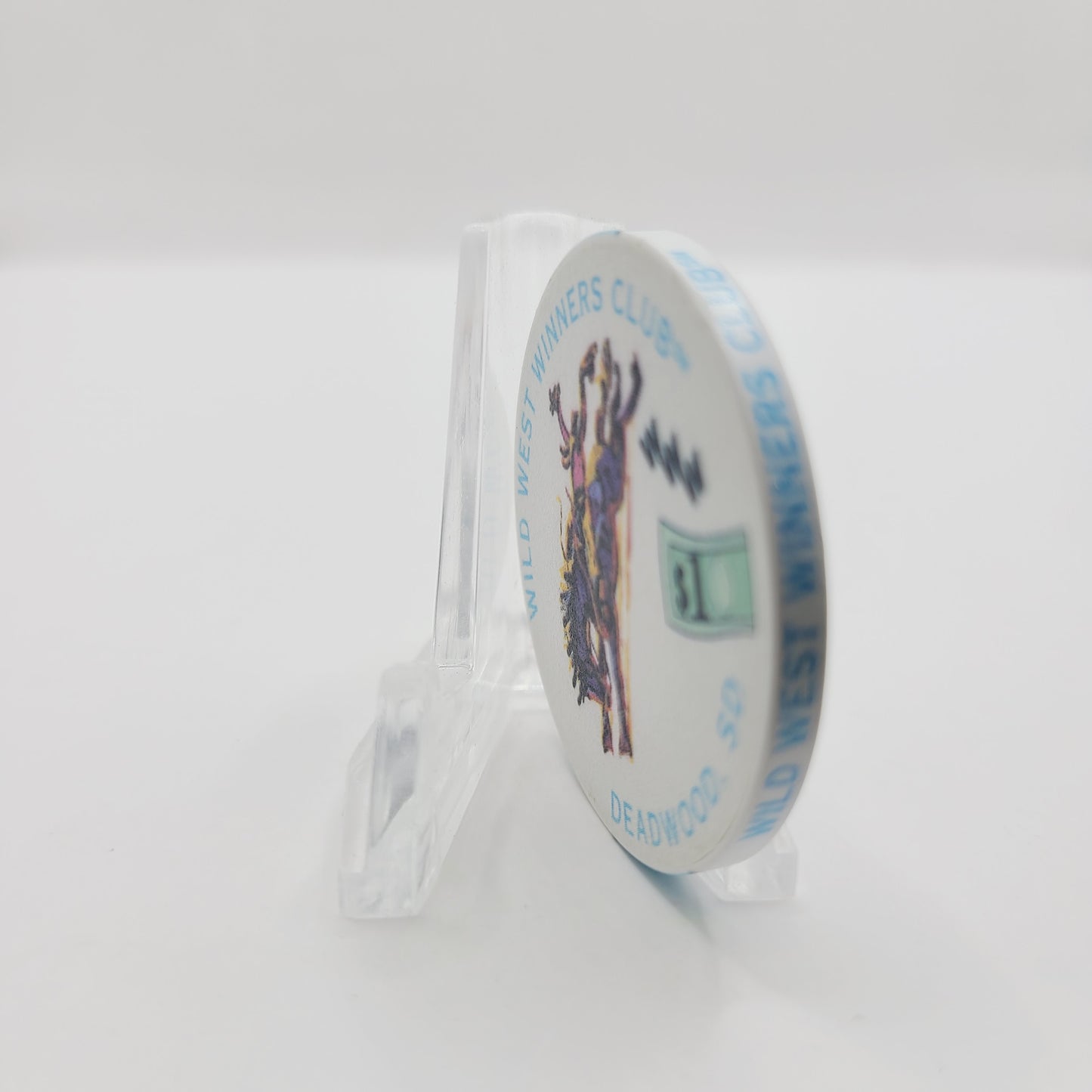 Wild West Winners Club Deadwood South Dakota 1996 $1 Casino Chip