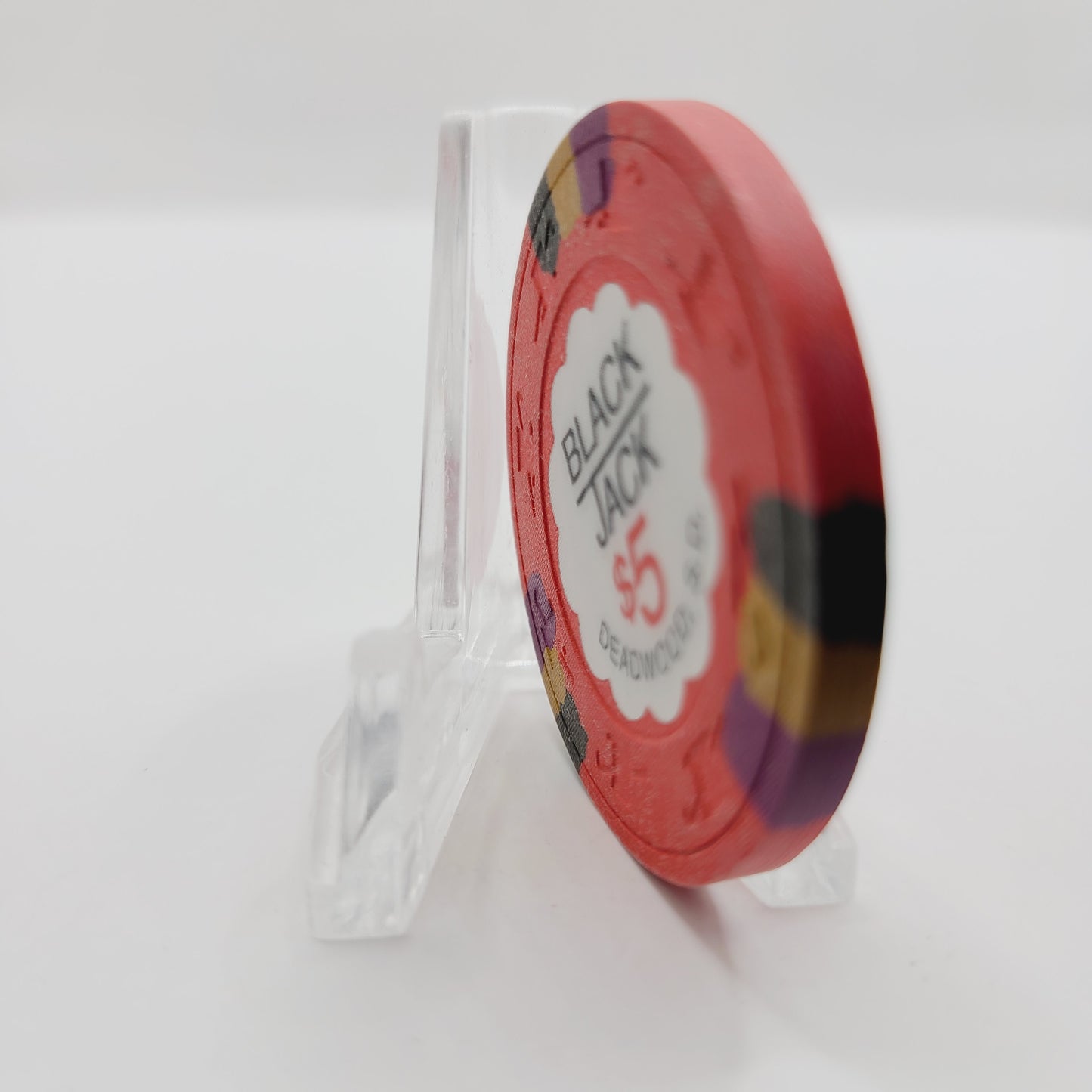 Blackjack Casino Deadwood South Dakota 1990 $5 Casino Chip