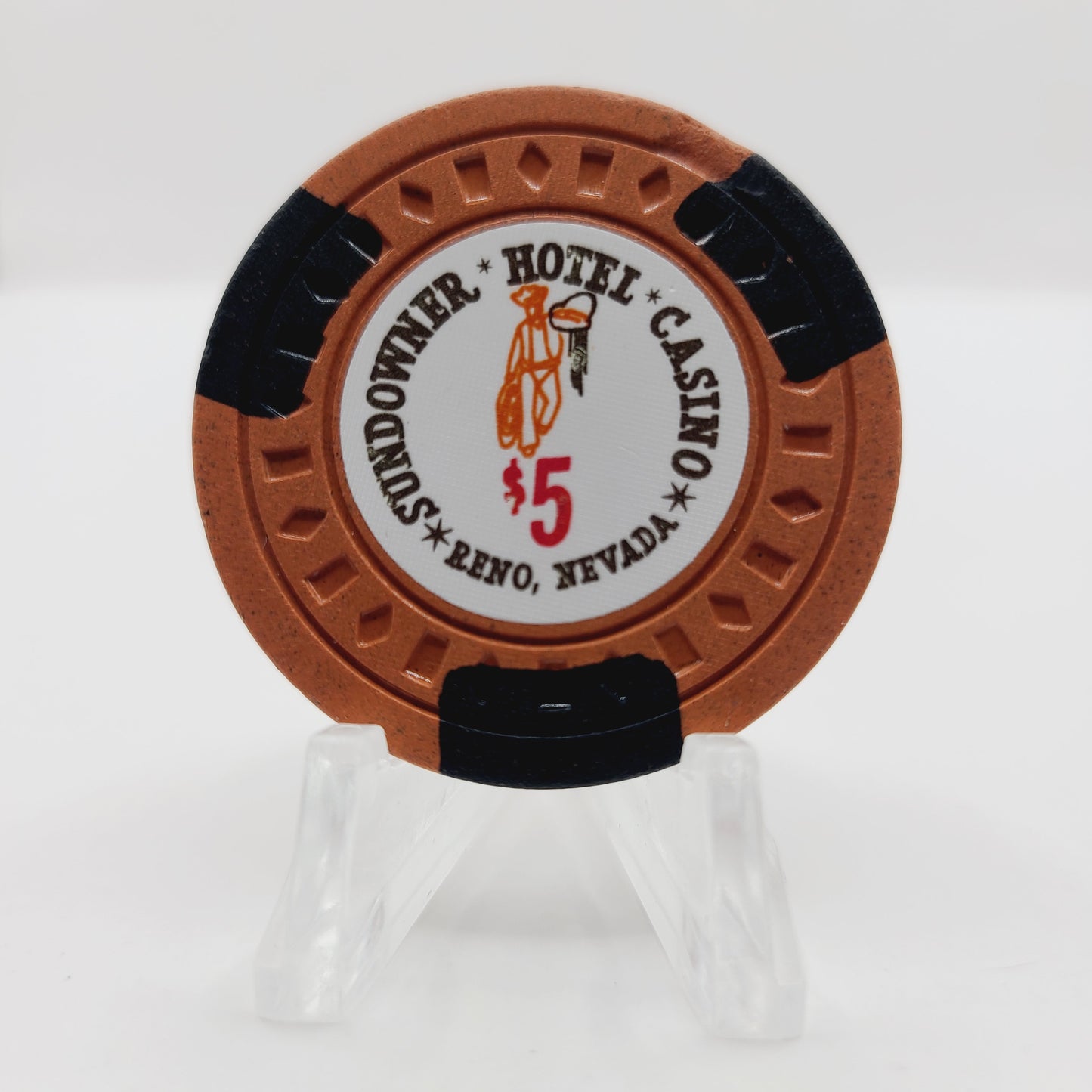 Sundowner Hotel Casino Reno Nevada 1975 $5 Casino Chip N6297