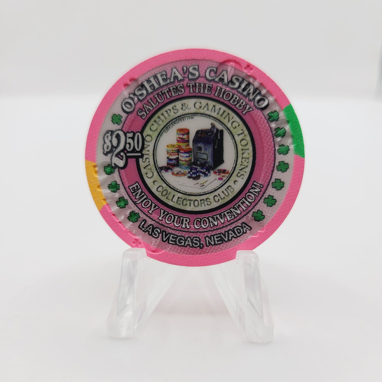 O'Shea's Casino Las Vegas Nevada 2001 $2.50 "9th Annual CC & GTCC" Convention Casino Chip V7544 aLTD 1000