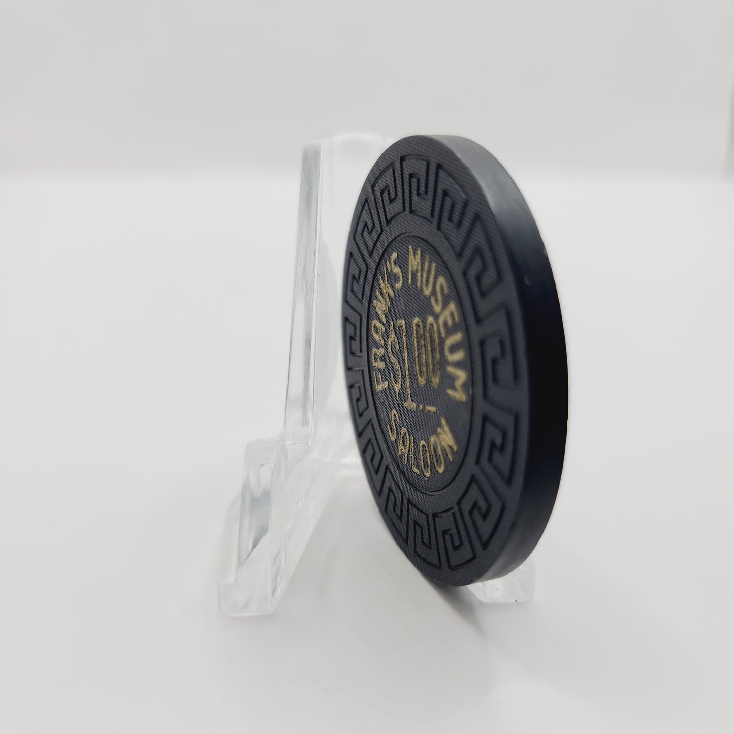 Frank's Museum Saloon 1970s $1 Casino Chip E3651 "Home Poker Set"