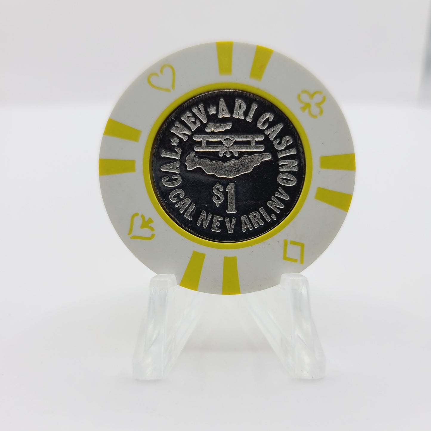 Cal-Nev-Ari Casino Restaurant Cal-Nev-Ari Nevada 1989 $1 Casino Chip N3186