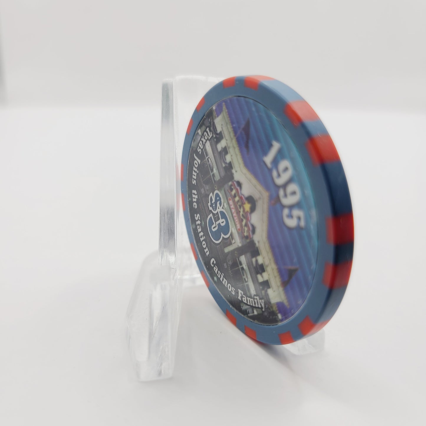 Texas Station Gambling Hall & Hotel 2001 "6th Anniversary" $3 Casino Chip V9894