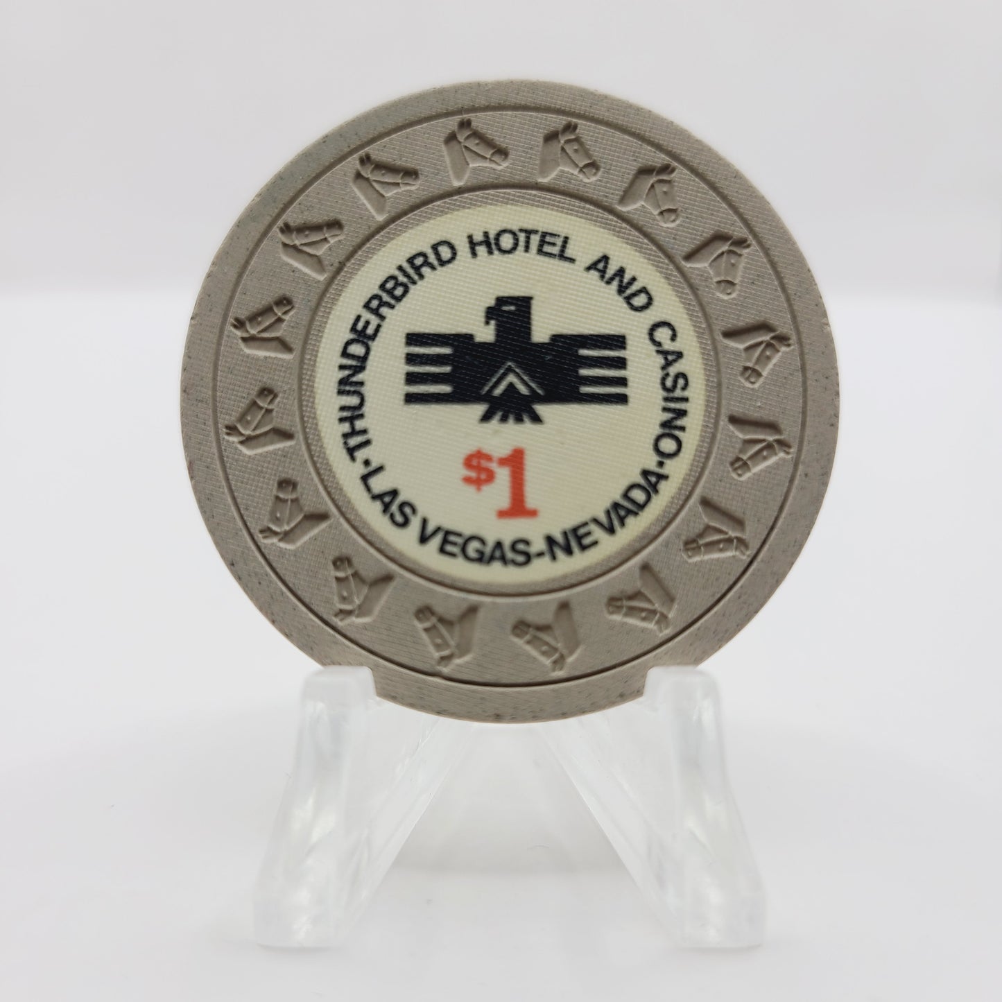 Thunderbird Hotel Casino Las Vegas Nevada 1972 $1 Casino Chip N2253