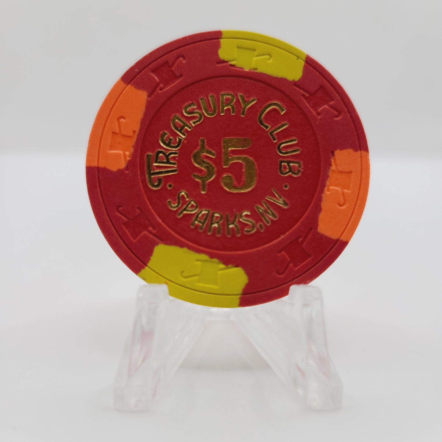 Treasury Club Casino Sparks Nevada 1989 $5 Casino Chip N1186