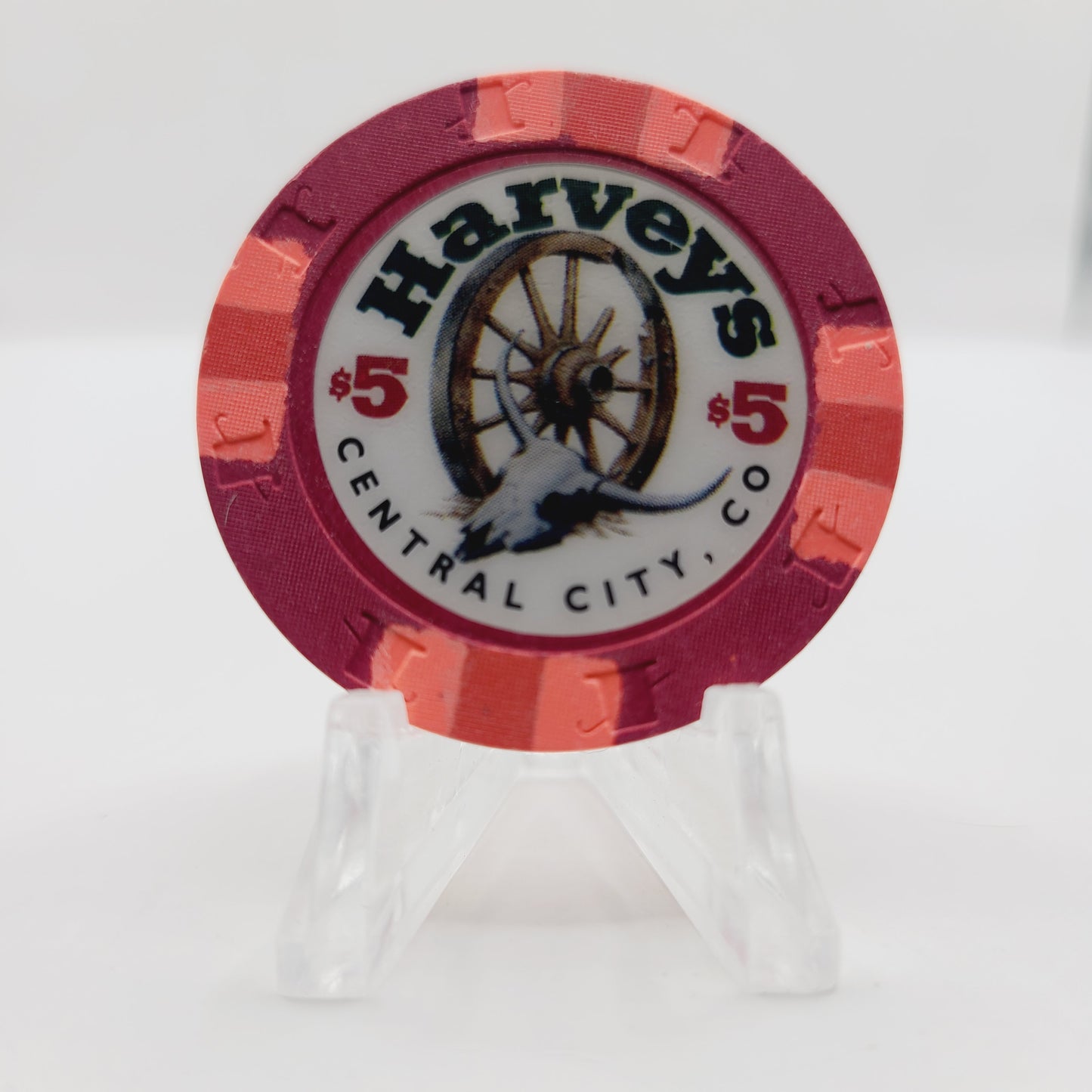 Harvey's Wagon Wheel Hotel Casino Central City Colorado $5 Casino Chip