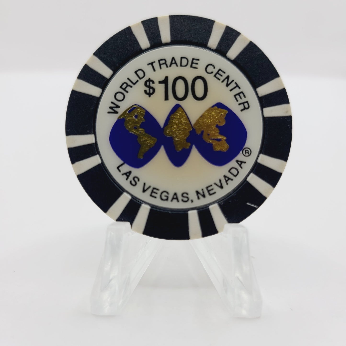 World Trade Center Hotel Casino Las Vegas Nevada 1997 $100 Casino Chip V9977
